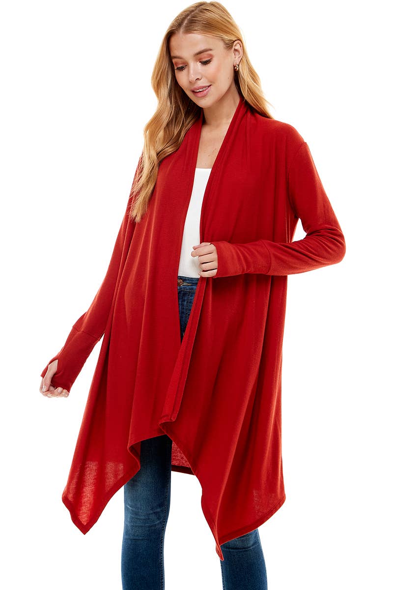Loving People Hacci Long Draped Cardigan