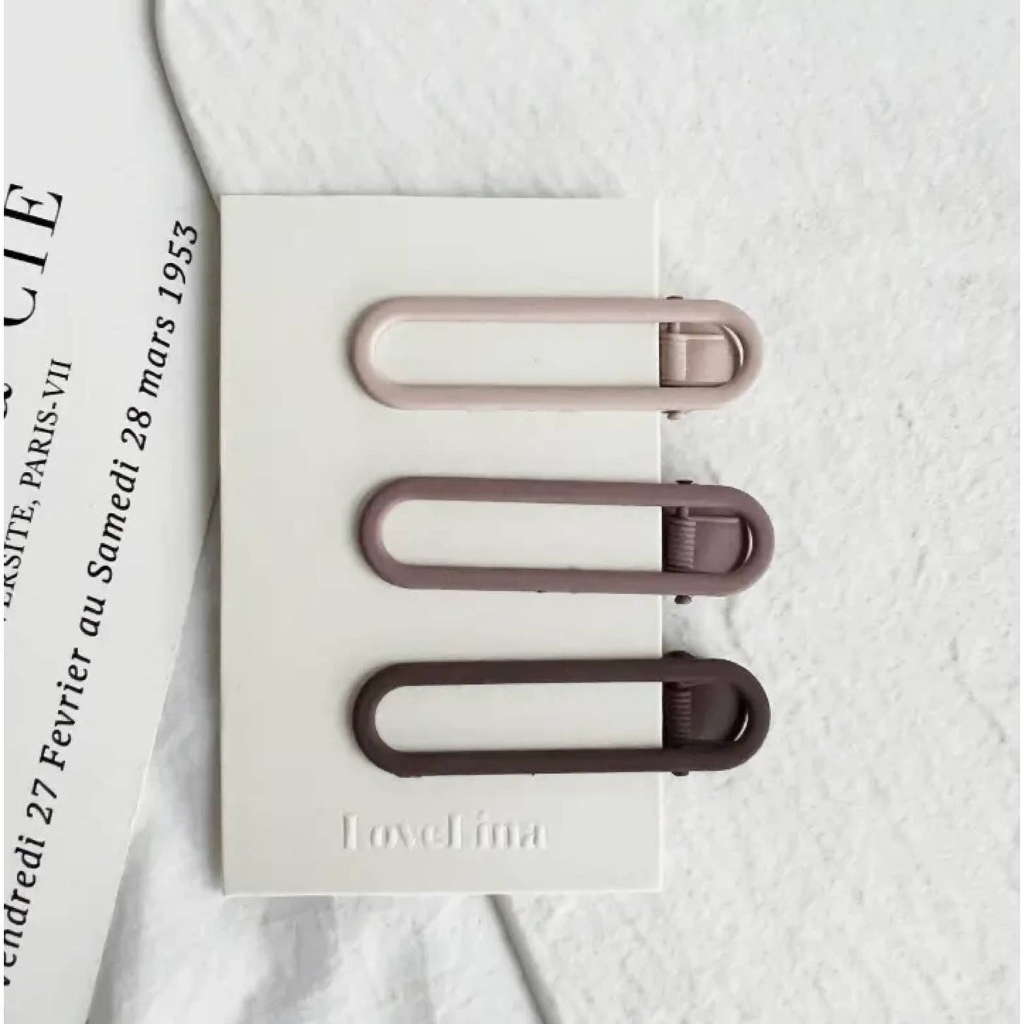 Love Lina Matte Flat Clip Sets - DIWA