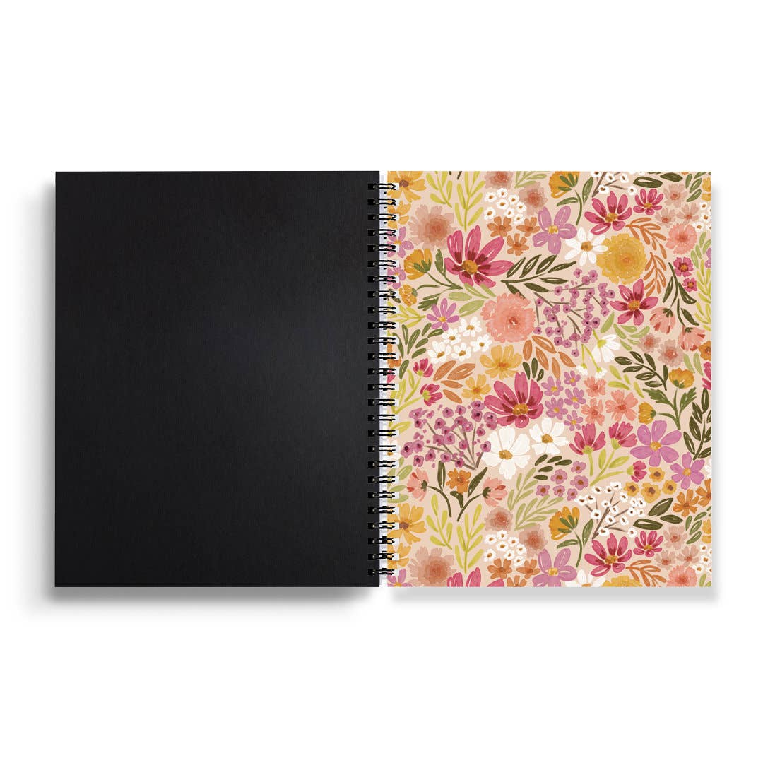 Elyse Primrose Petals Spiral Lined Notebook 8.5x11in.