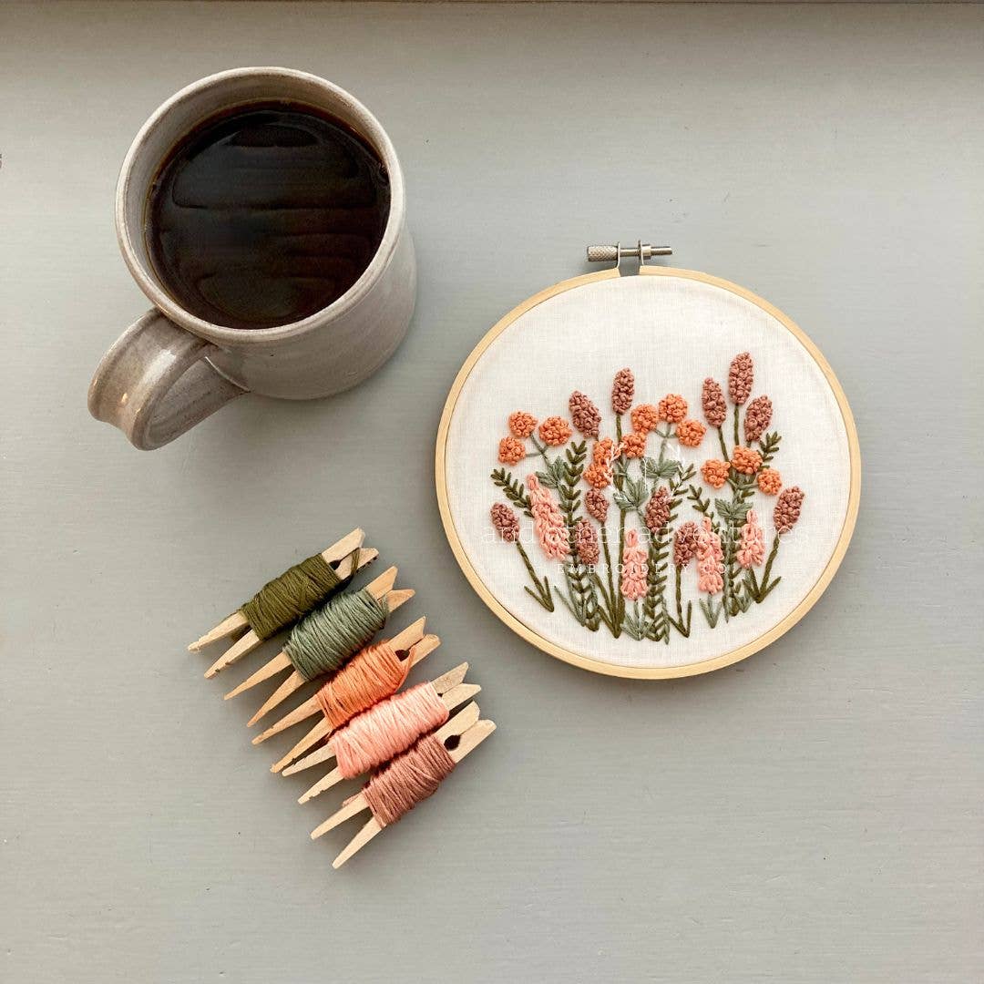 Embroidery Kit - Avonlea in Terracotta
