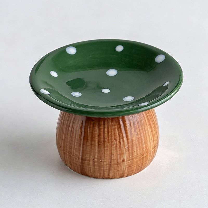 Mushroom Shape Ceramic Jewelry Tray
