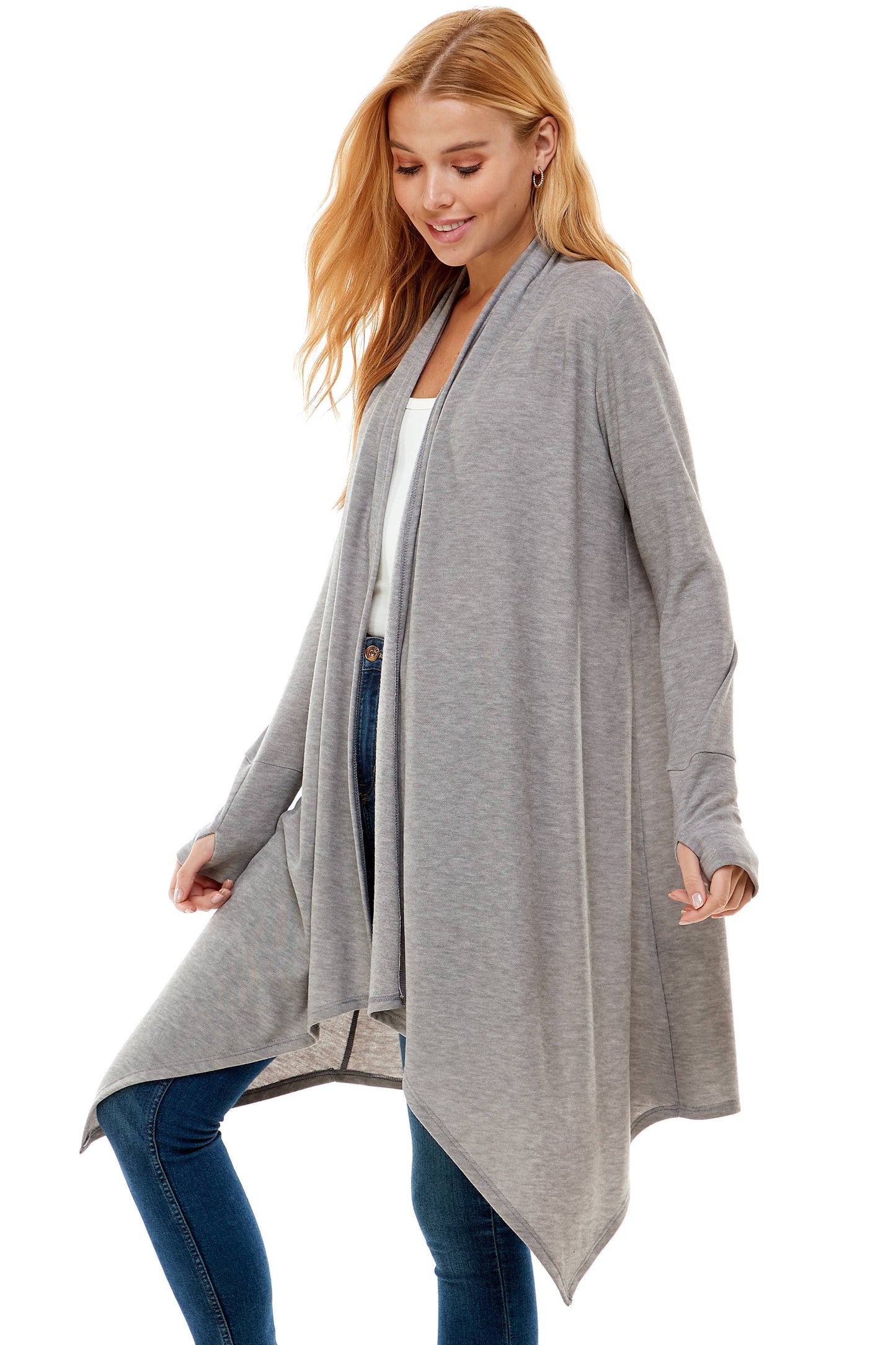 Loving People Hacci Long Draped Cardigan