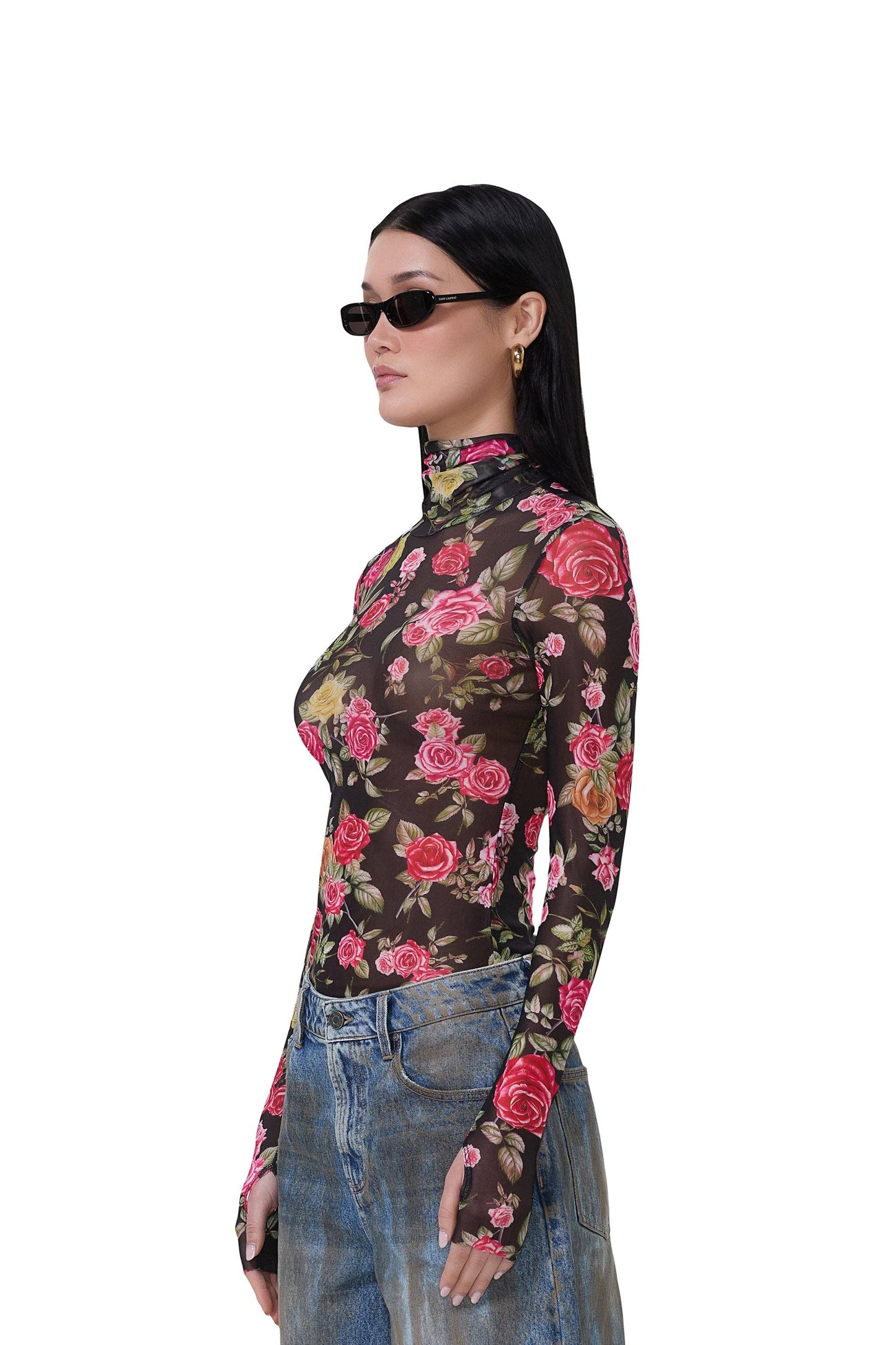 AFRM Zadie Top - Wallpaper Rose
