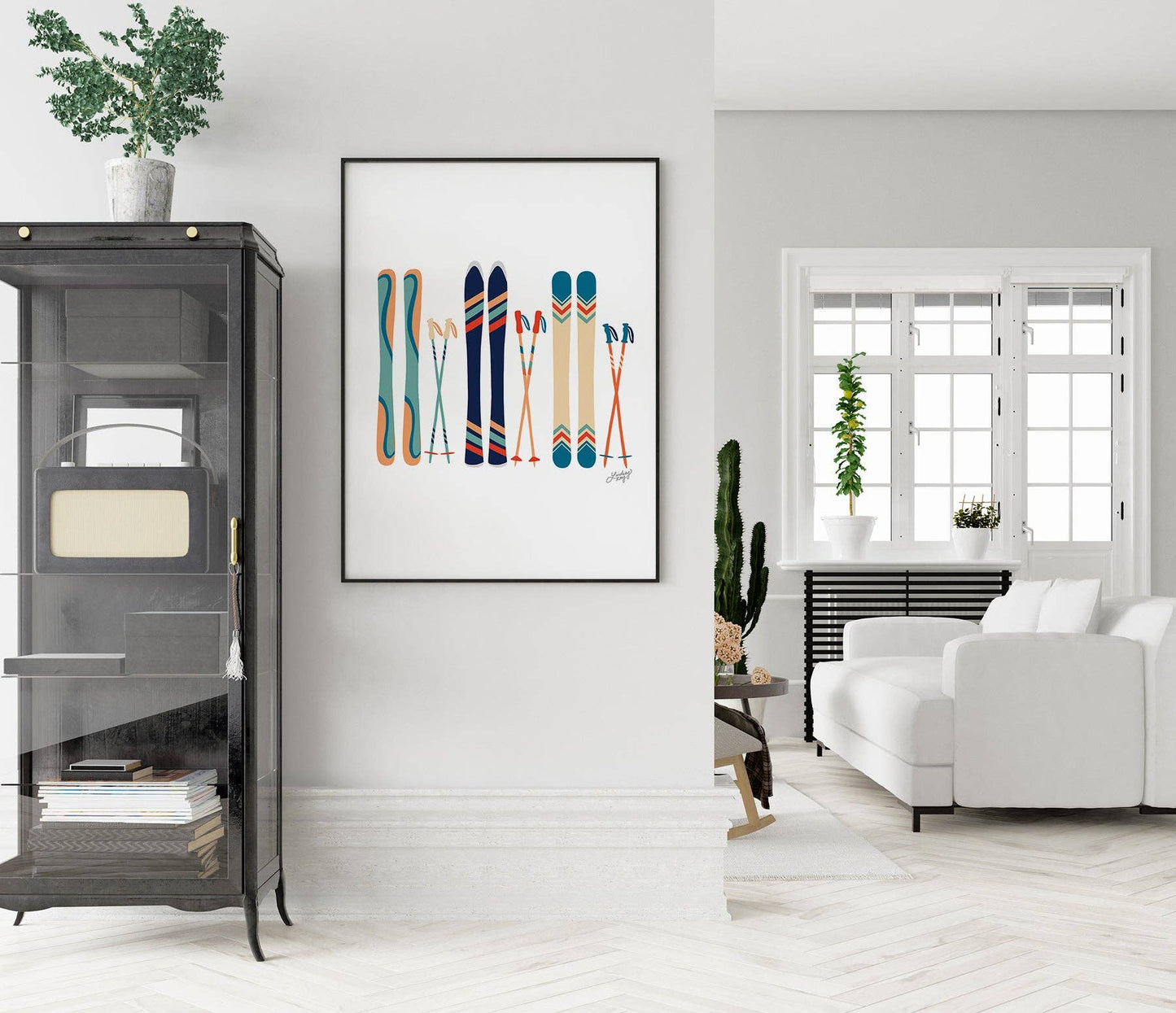 Linsdey Kay Ski's Illustration - Framed Art Print