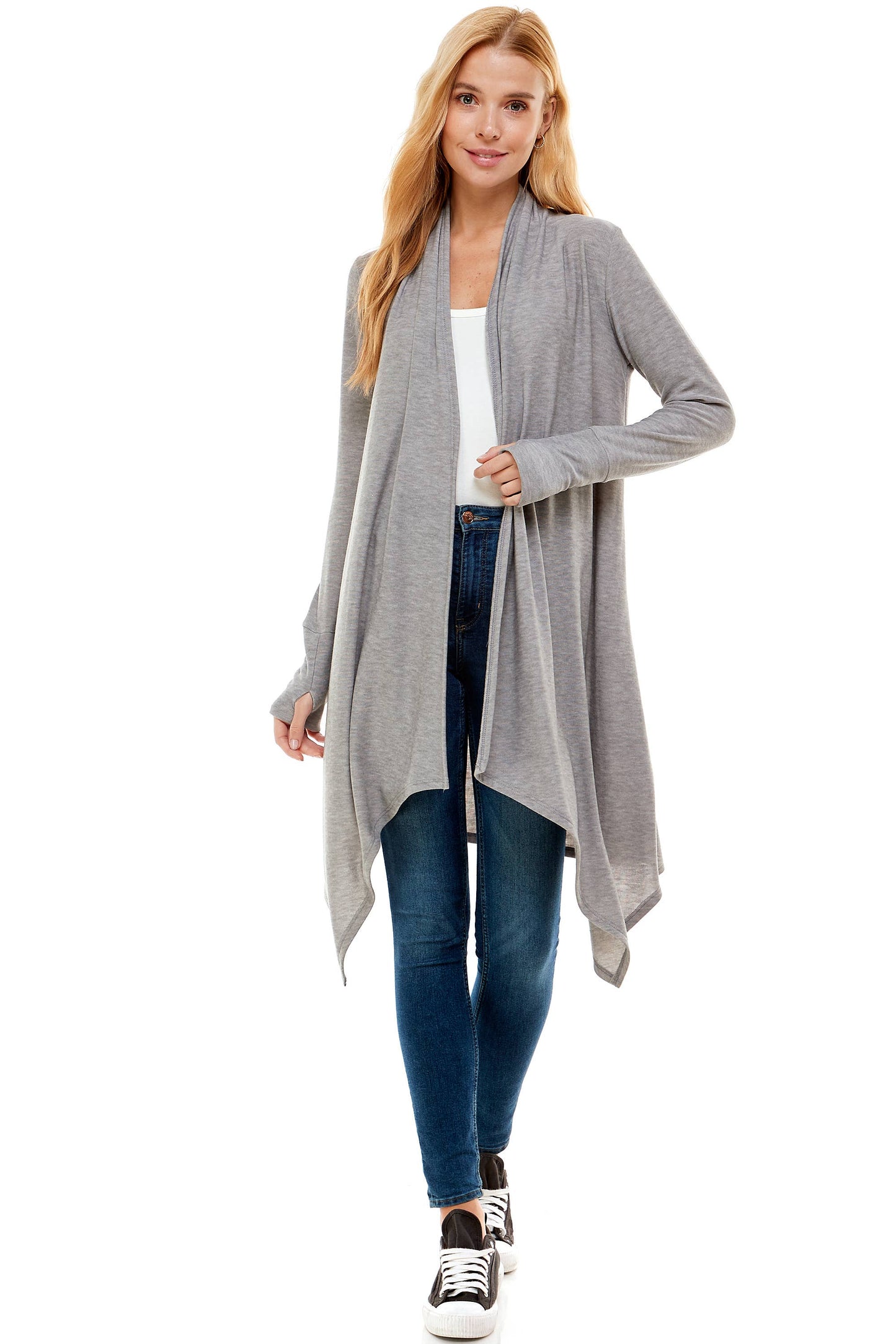 Loving People Hacci Long Draped Cardigan