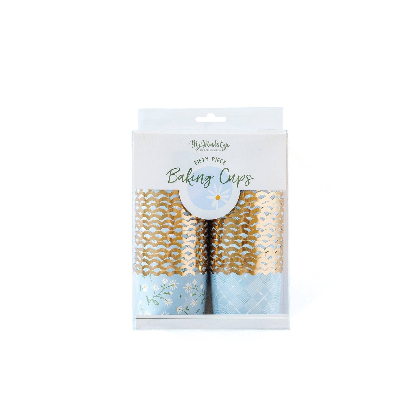 Minds Eye - Gold Foiled Daisy and Plaid 5 oz Food Cups (50 pcs)