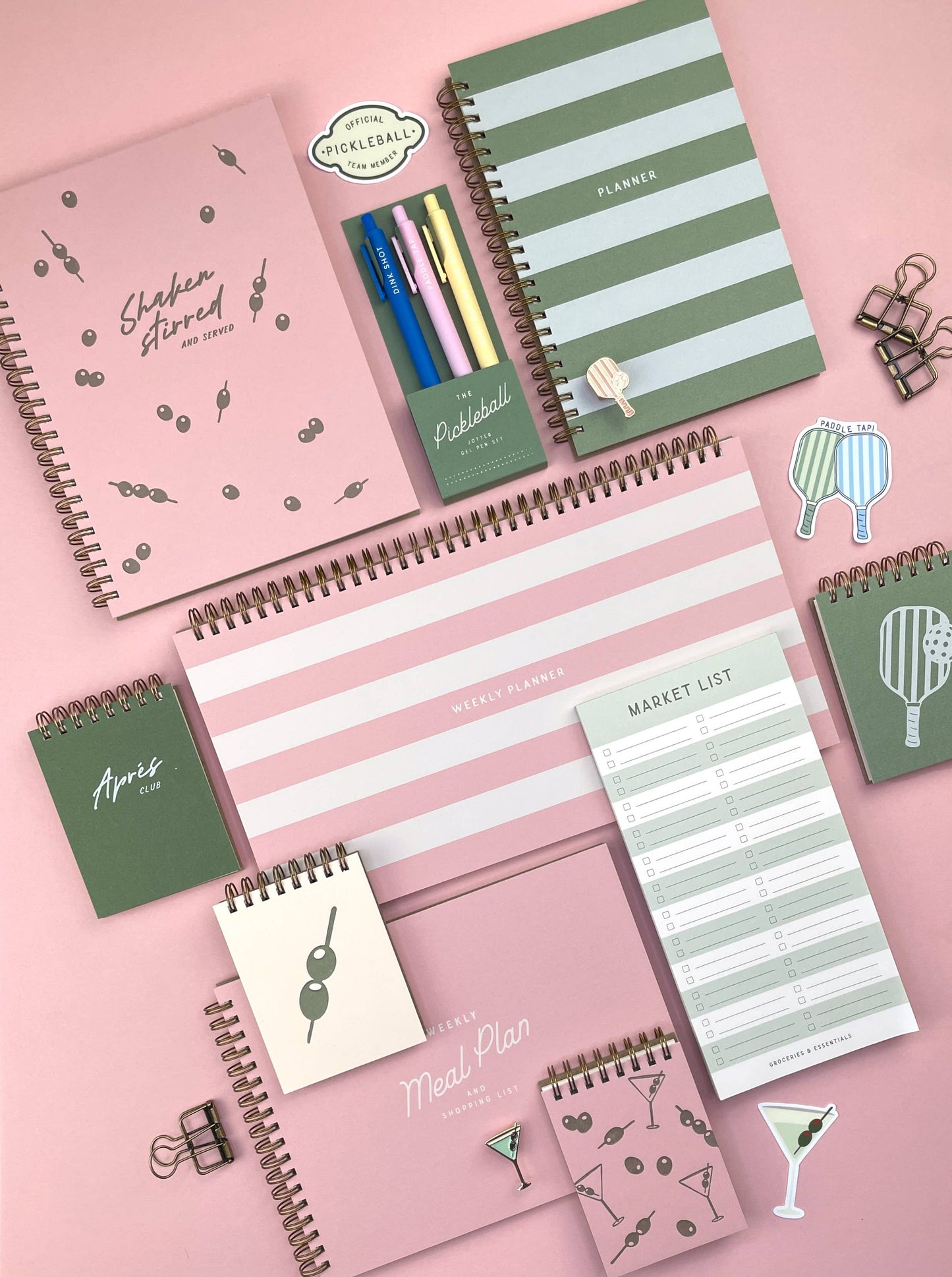 Ruff Striped Undated Weekly Planner Journal