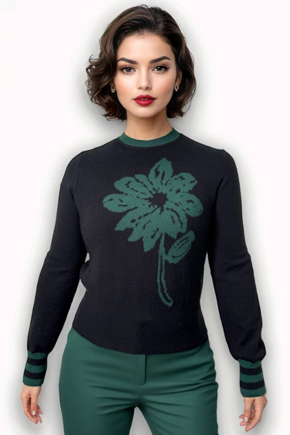 Fancy Nancy FLOWER PRINT SWEATER
