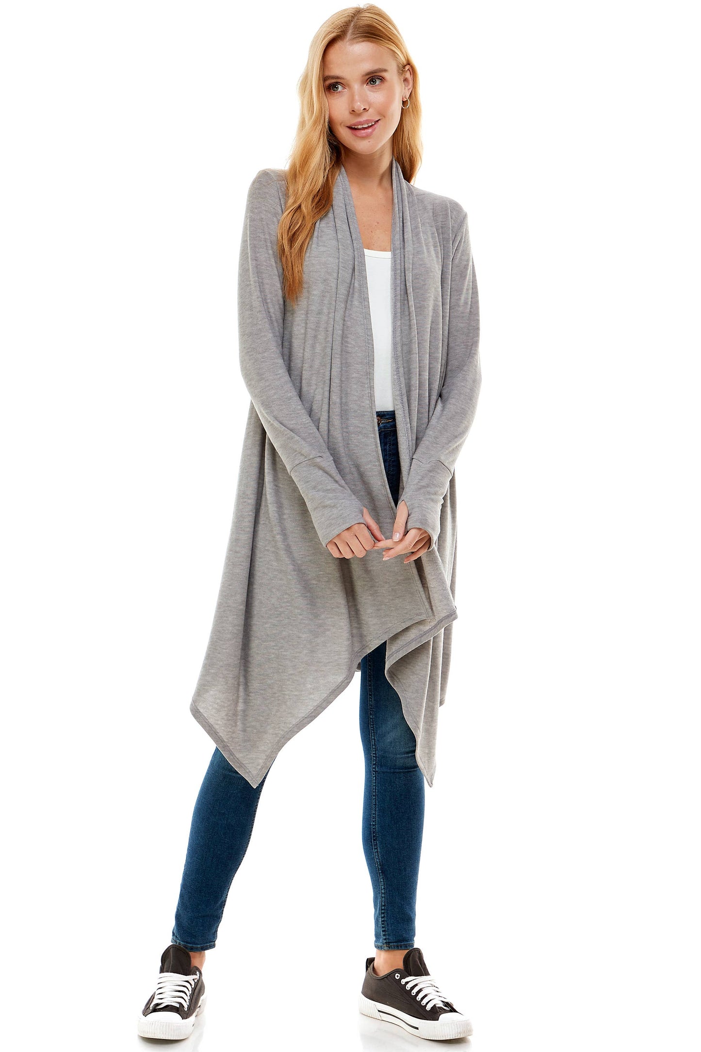 Loving People Hacci Long Draped Cardigan