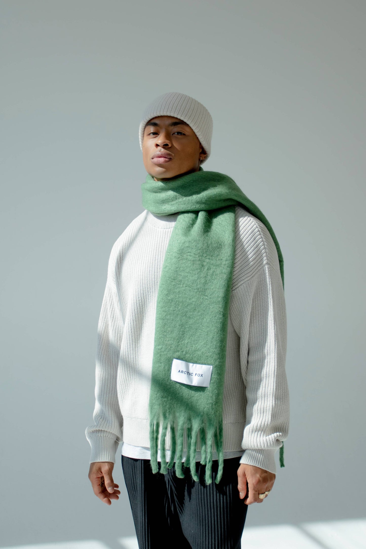 Arctic Fox The Stockholm Scarf - 100% Recycled - Forest Fern - AW24