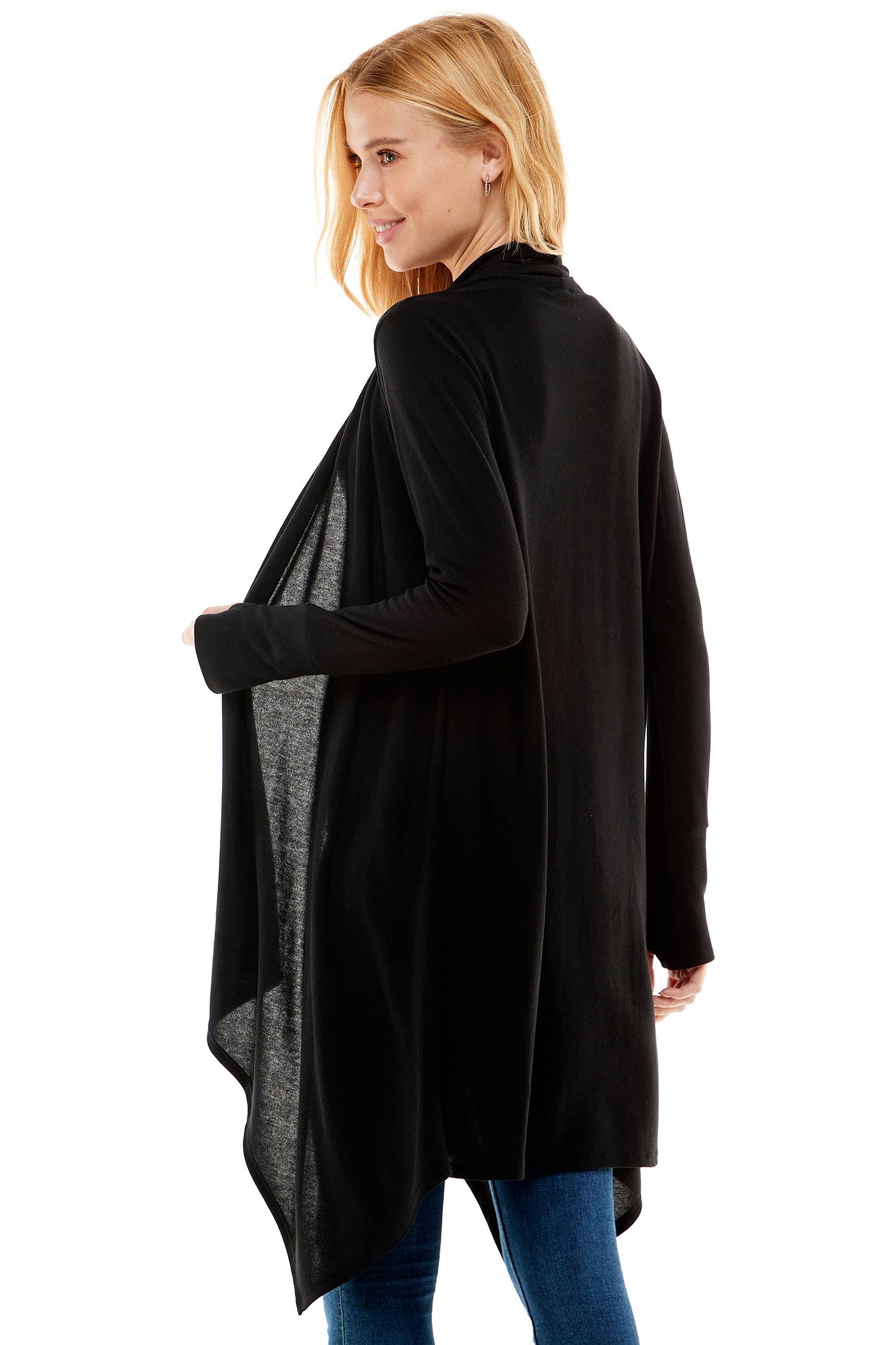 Loving People Hacci Long Draped Cardigan
