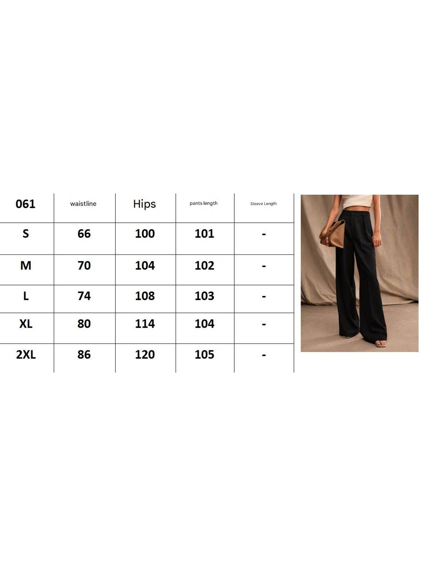 Lovene Casual loose high waist drape wide leg pants