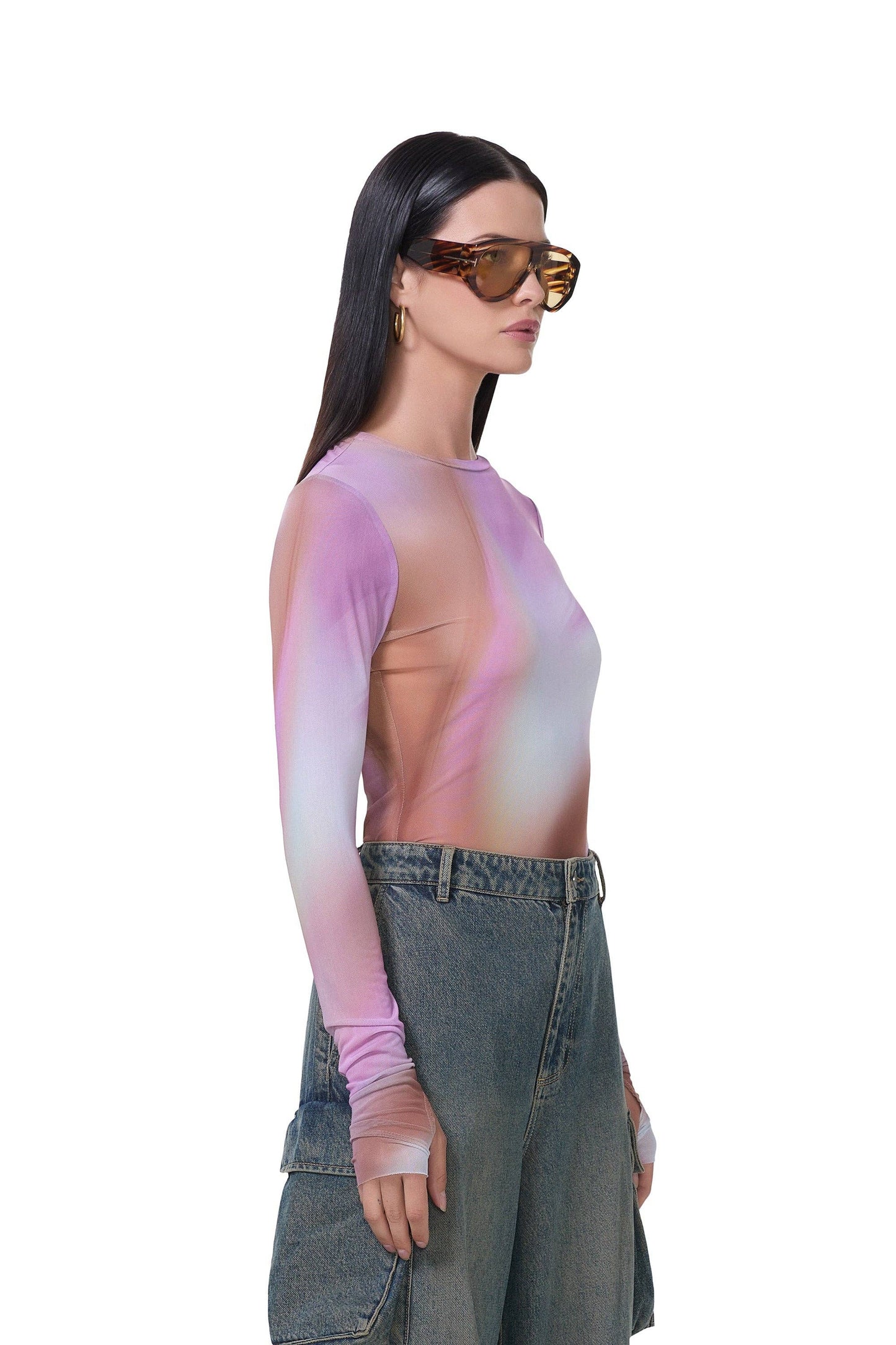 AFRM Kaylee Top - Lilac Watercolor