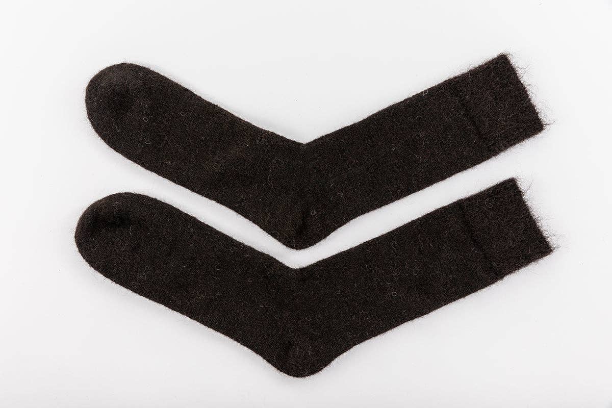 Alpaca Socks: black