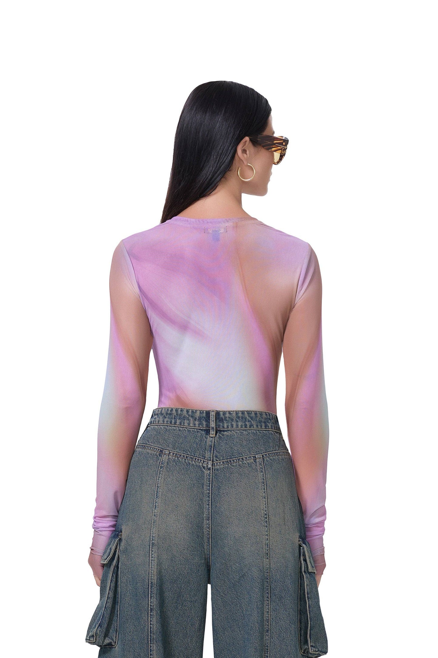 AFRM Kaylee Top - Lilac Watercolor