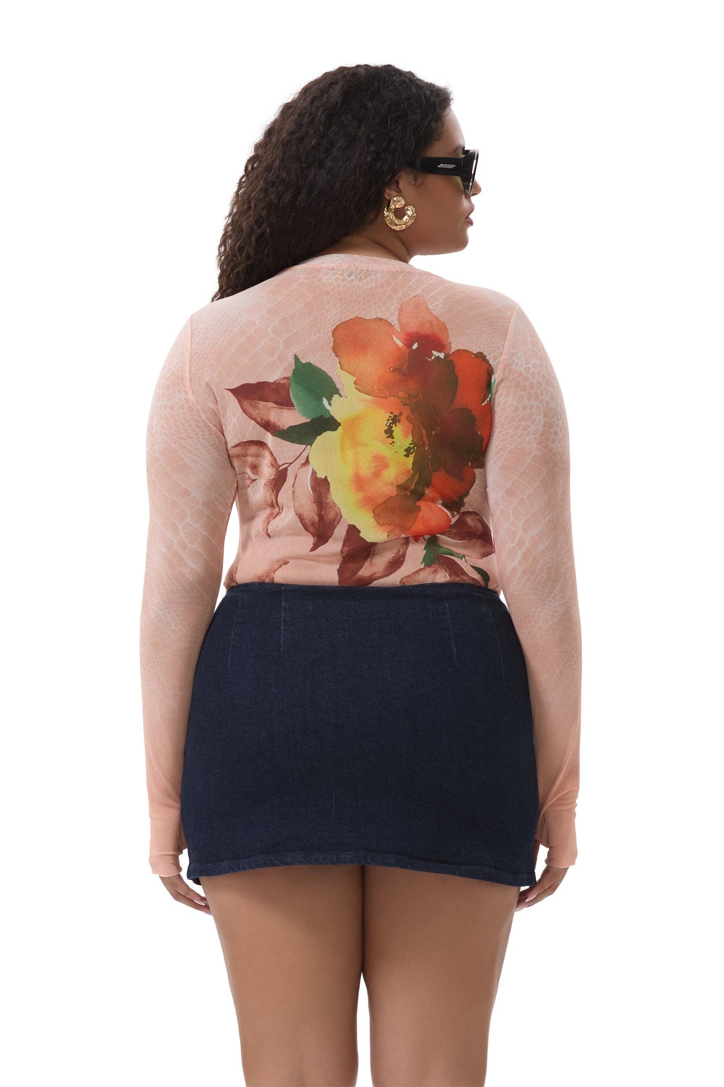 Afrm Kaylee Top - Snake Bloom