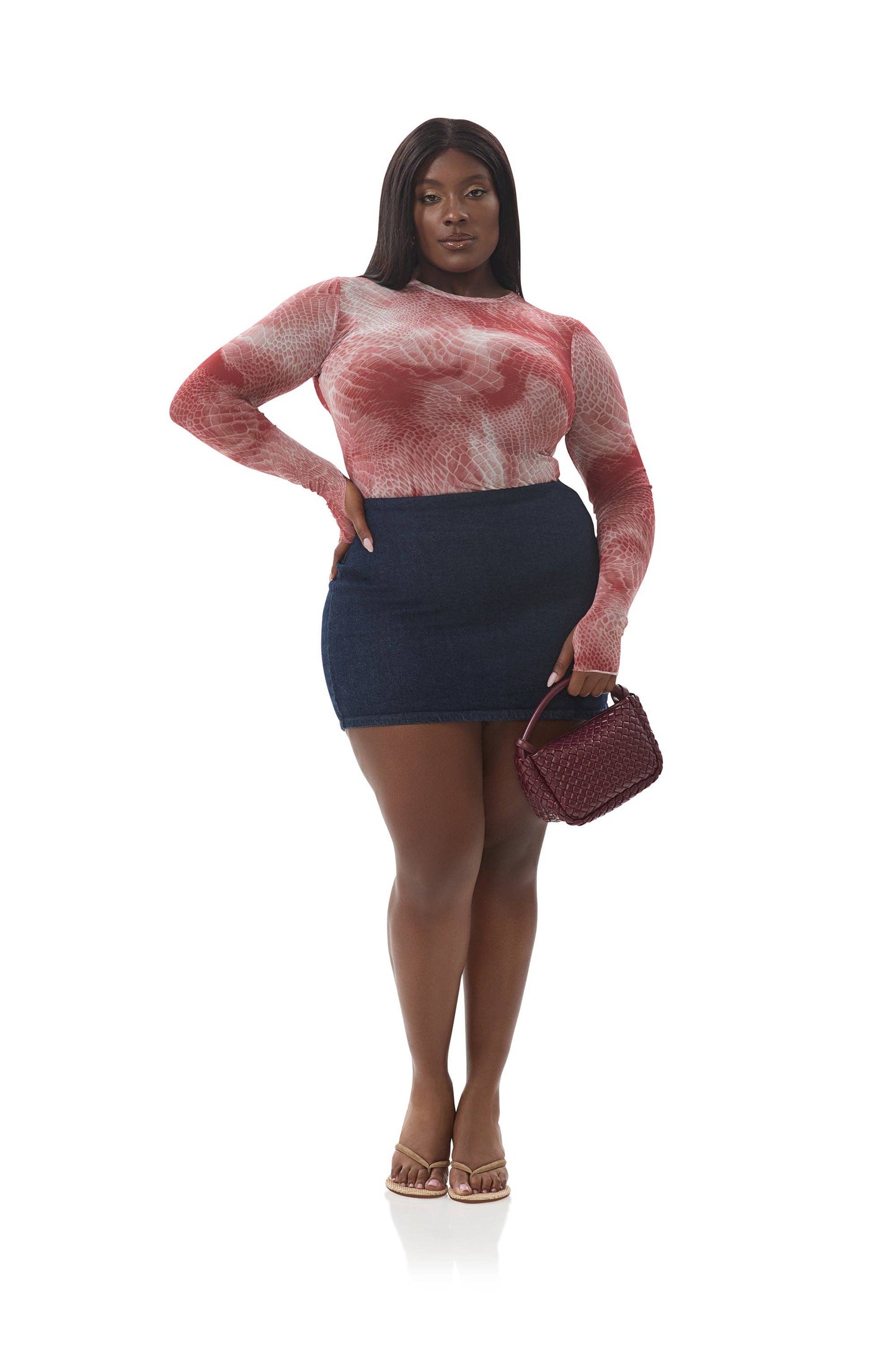 Afrm Kaylee Top - Rust Snake