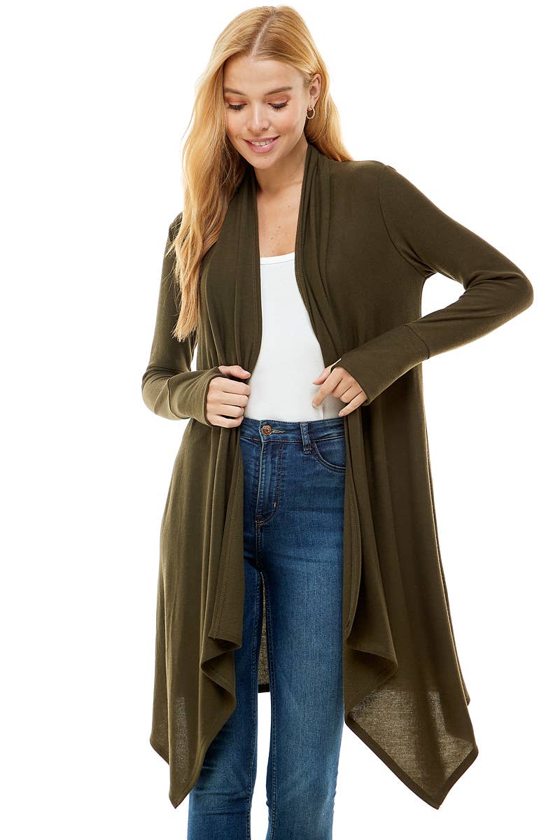 Loving People Hacci Long Draped Cardigan