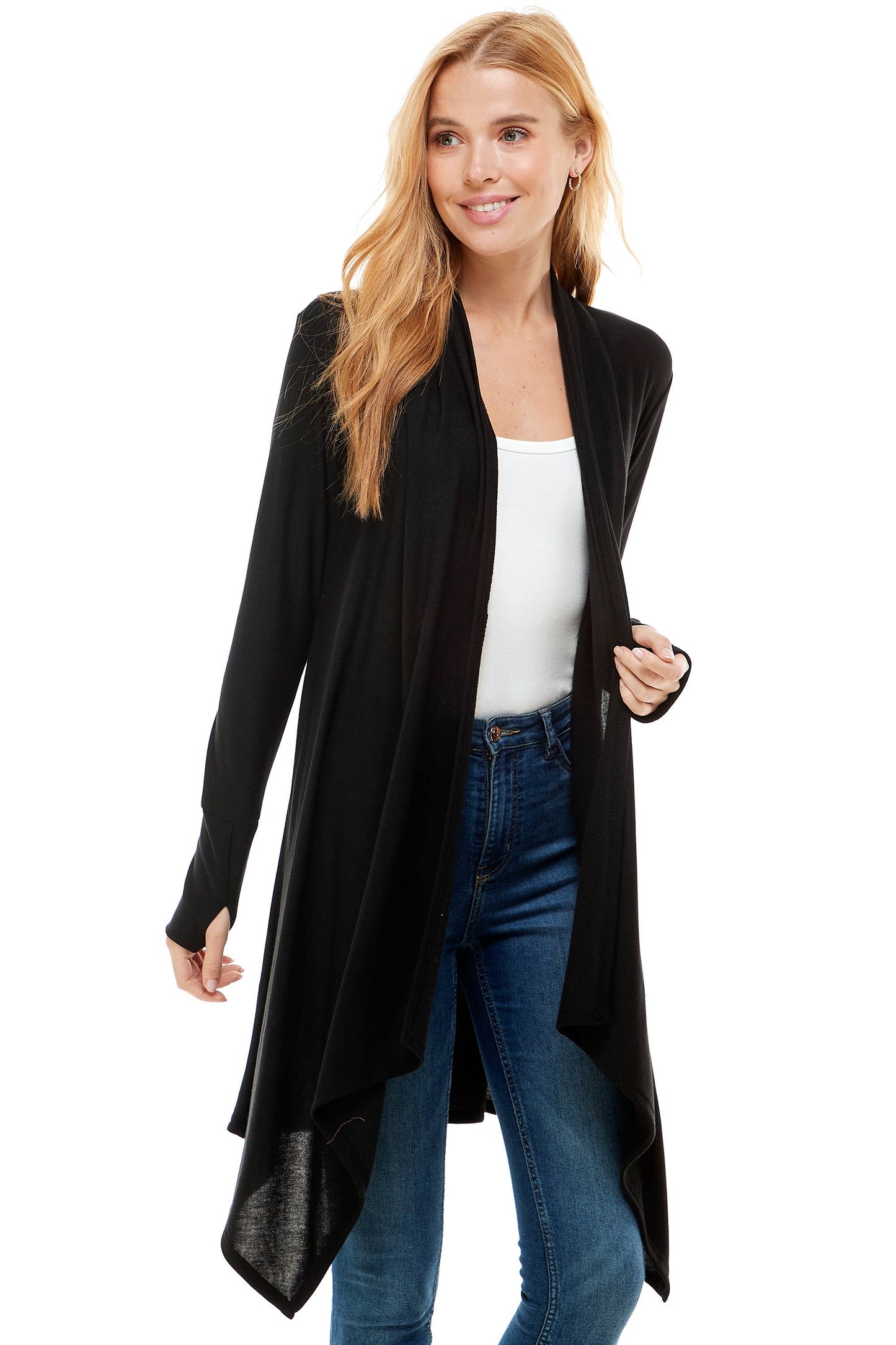Loving People Hacci Long Draped Cardigan