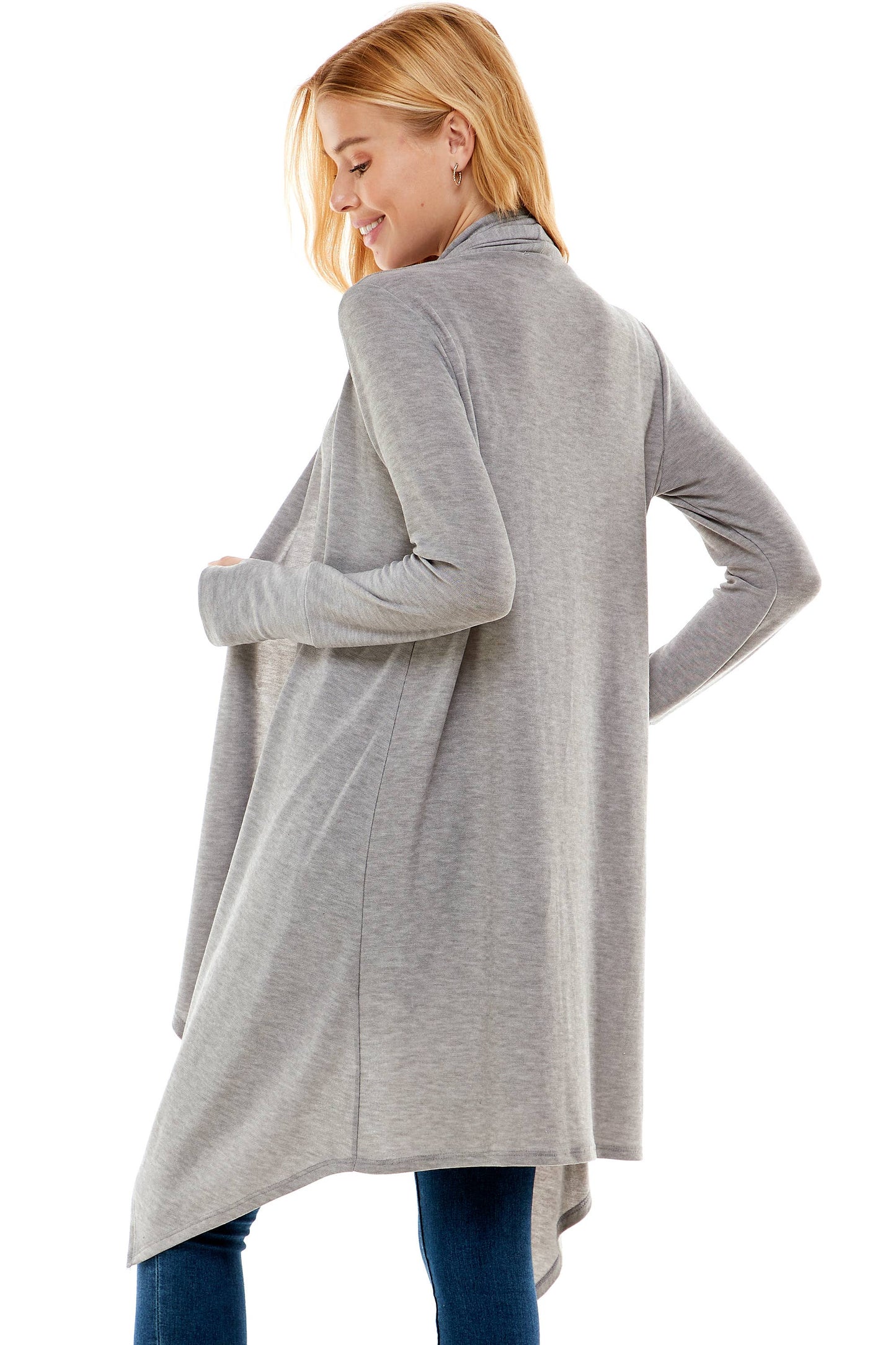 Loving People Hacci Long Draped Cardigan
