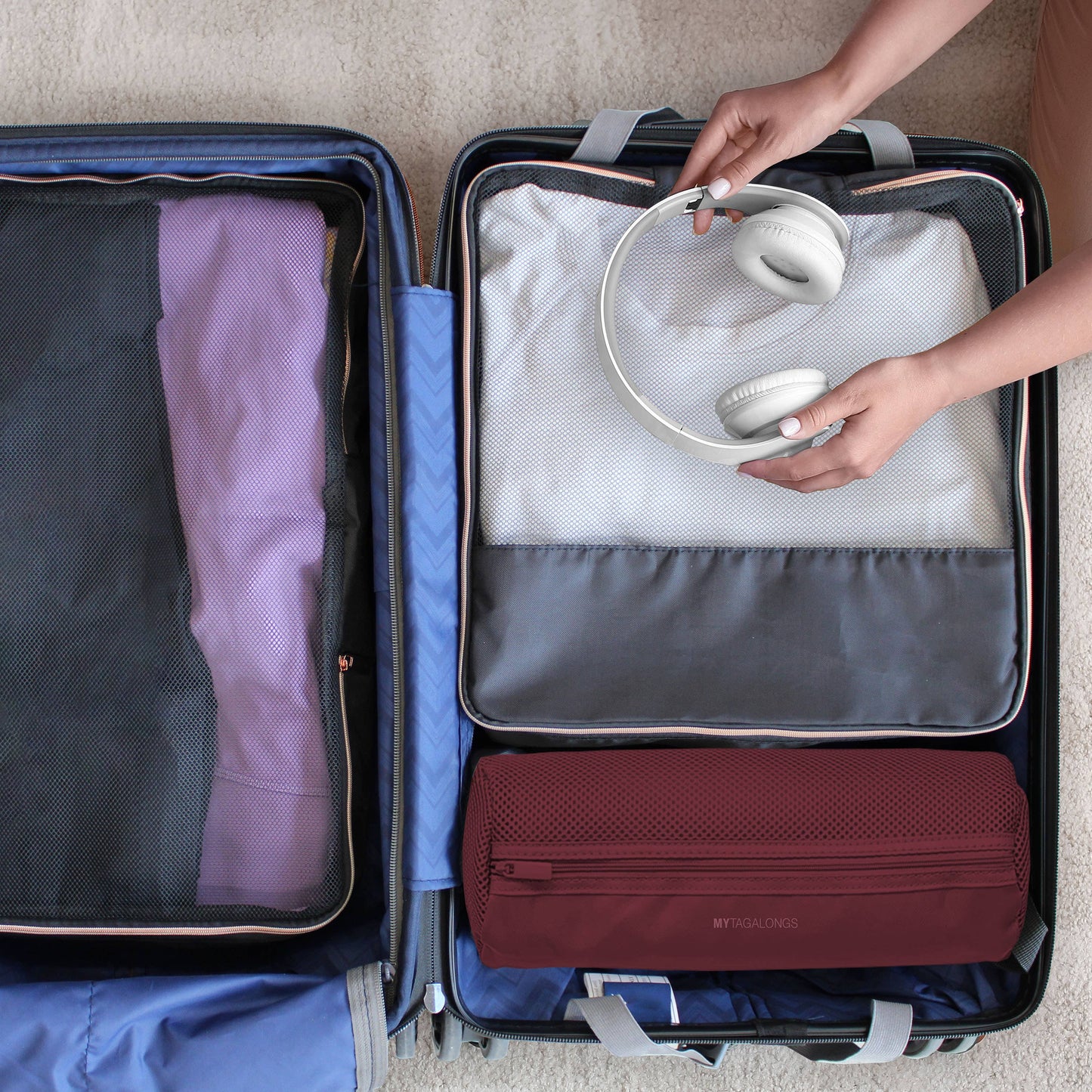 My Tag Alongs SET OF 2 SUITCASE MAXIMIZERS - GRADIENT EUPHORIA