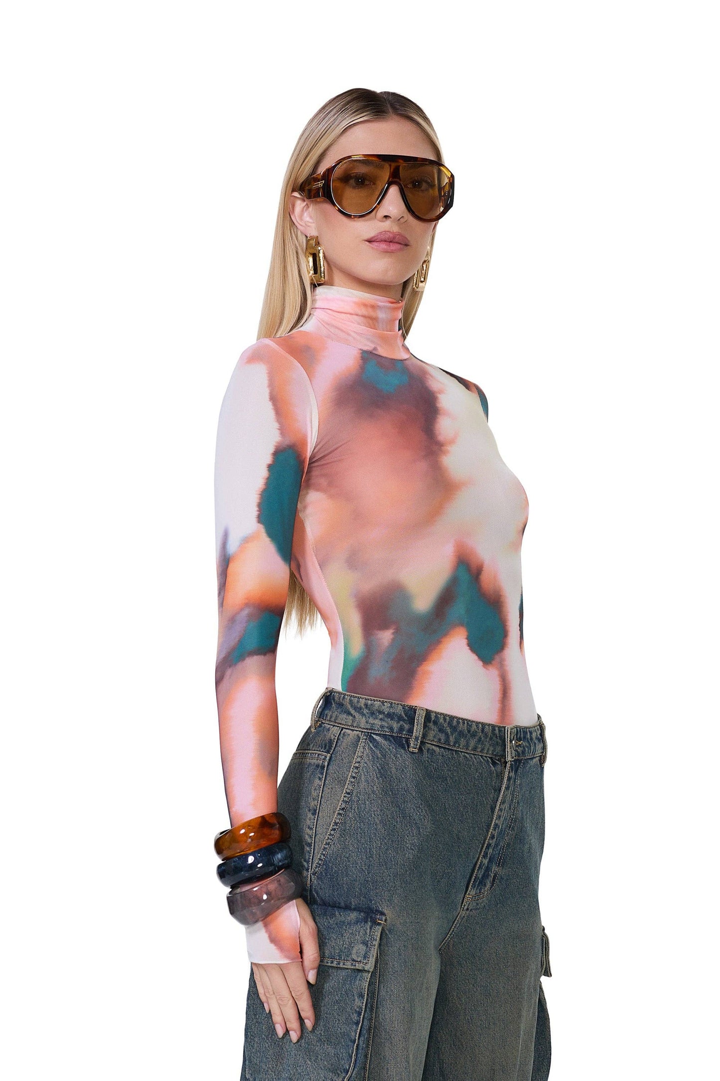 AFRM Zadie Top - Spice Watercolor