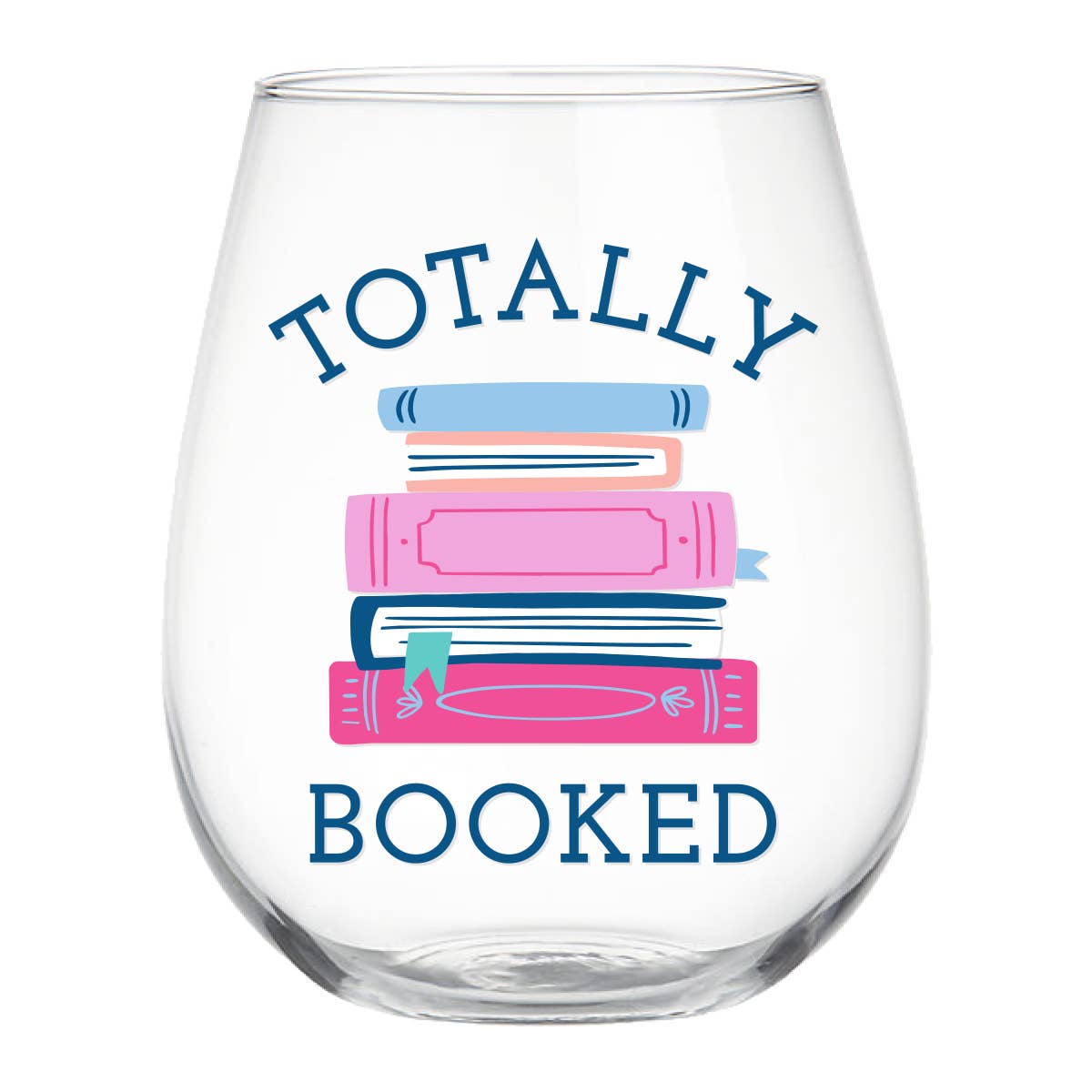 Soiree Sisters Book Club Stemless Wine Glass | Totally Booked