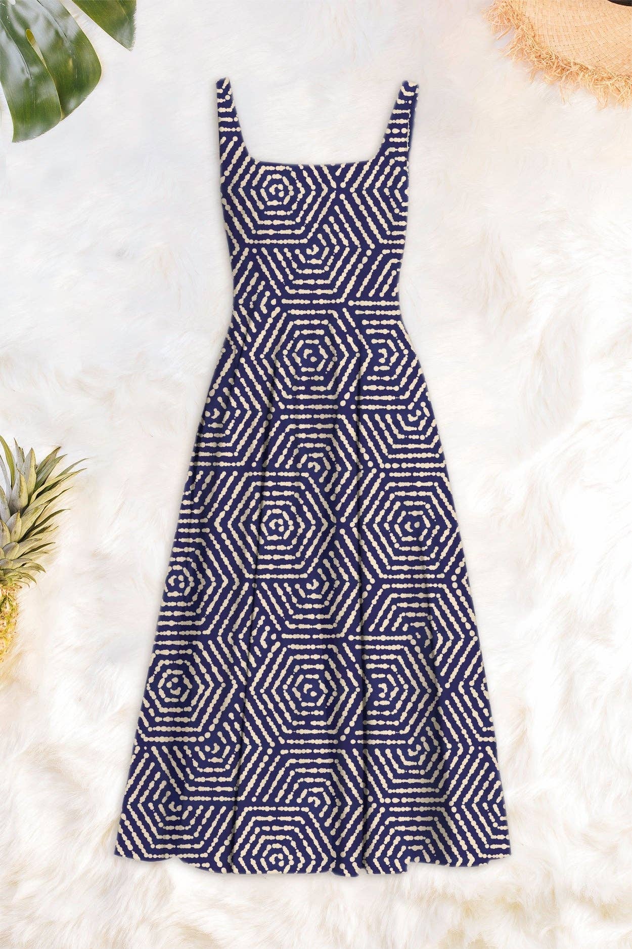 Averie Dilla Pleated Midi Dress