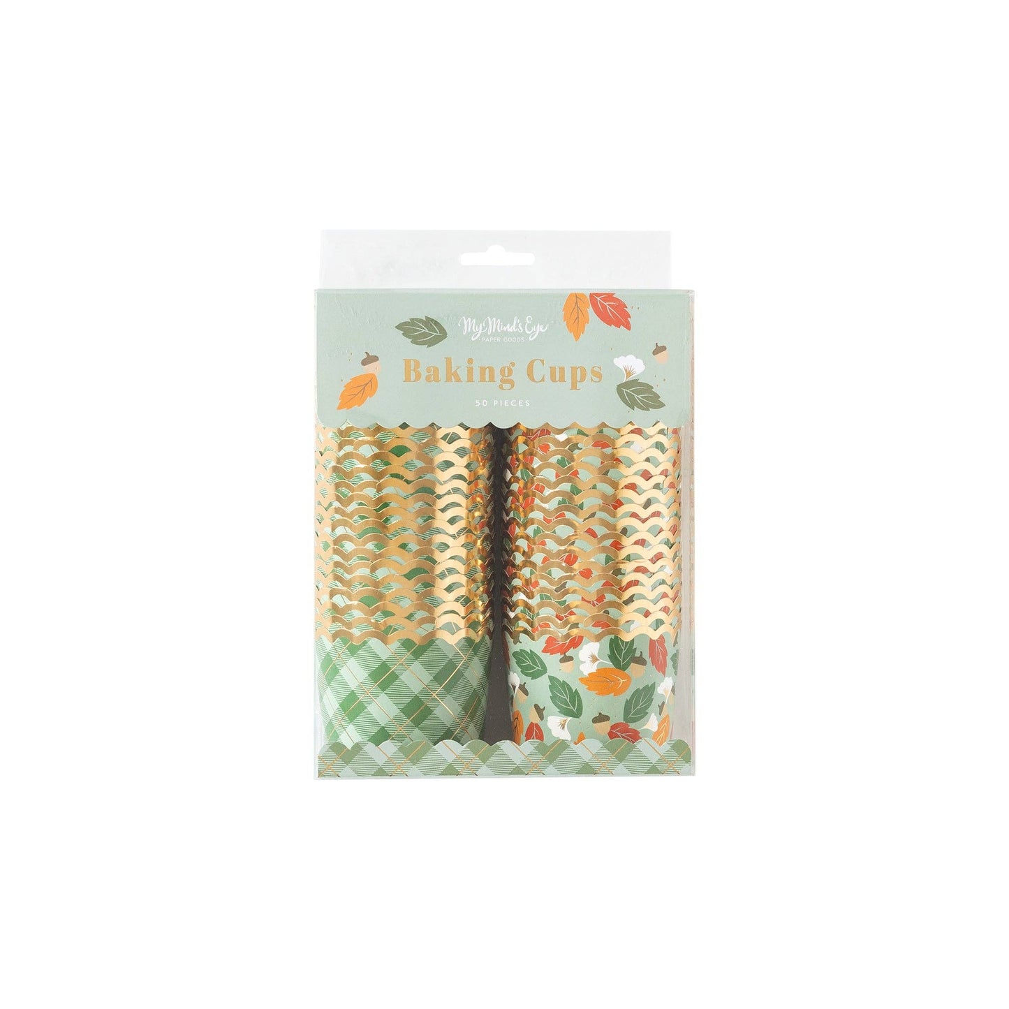 Minds Eye - Gold Foil Gather Leaves Baking/Treat Cups (50 pcs)