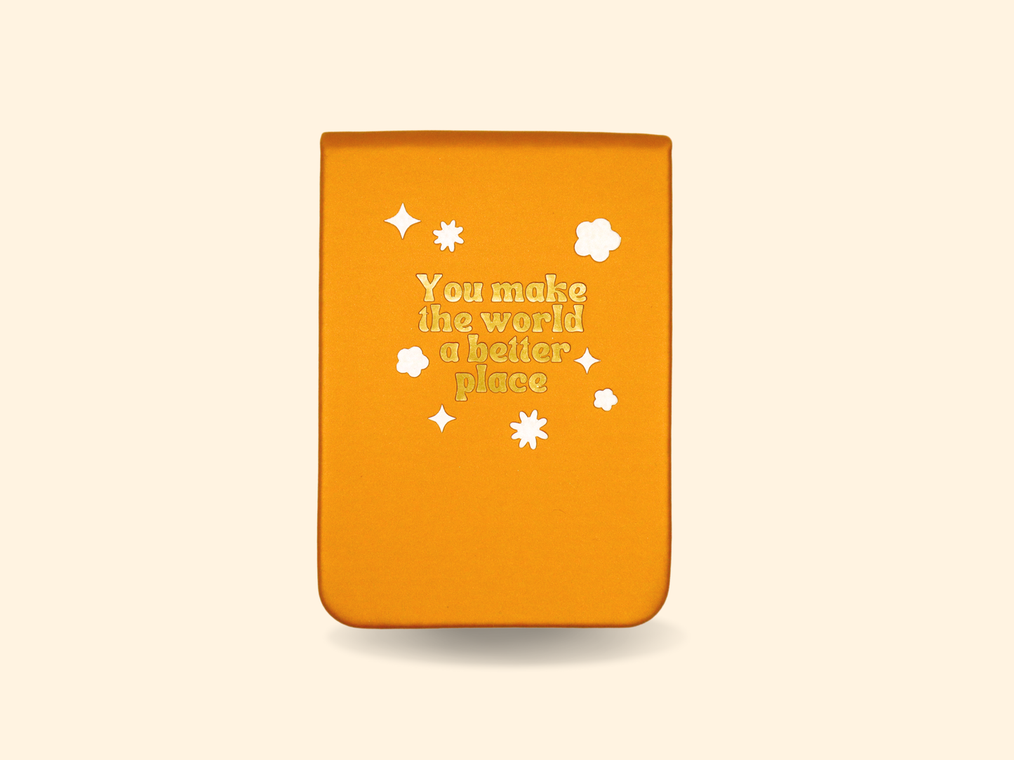 SALE - You Make The World - Leatherette Pocket Journal