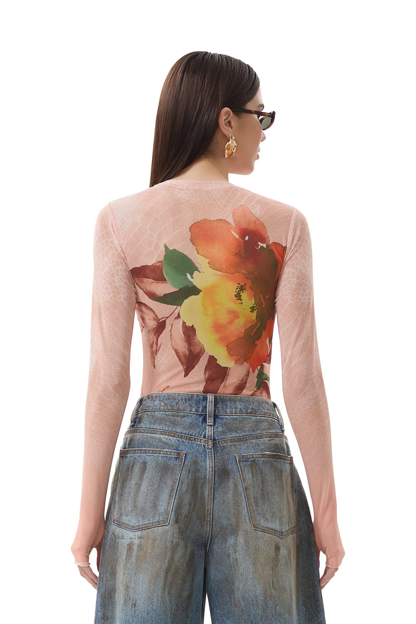 Afrm Kaylee Top - Snake Bloom