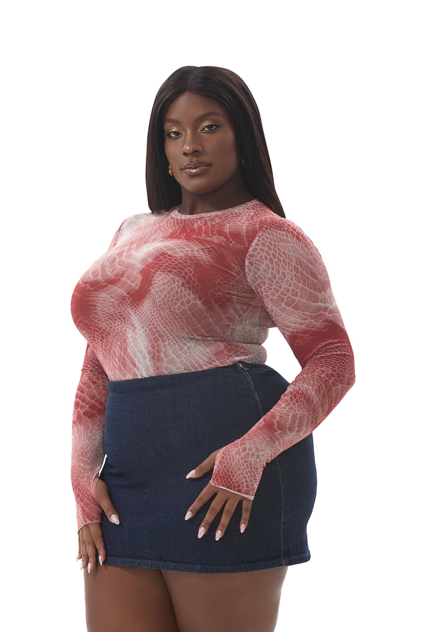 Afrm Kaylee Top - Rust Snake