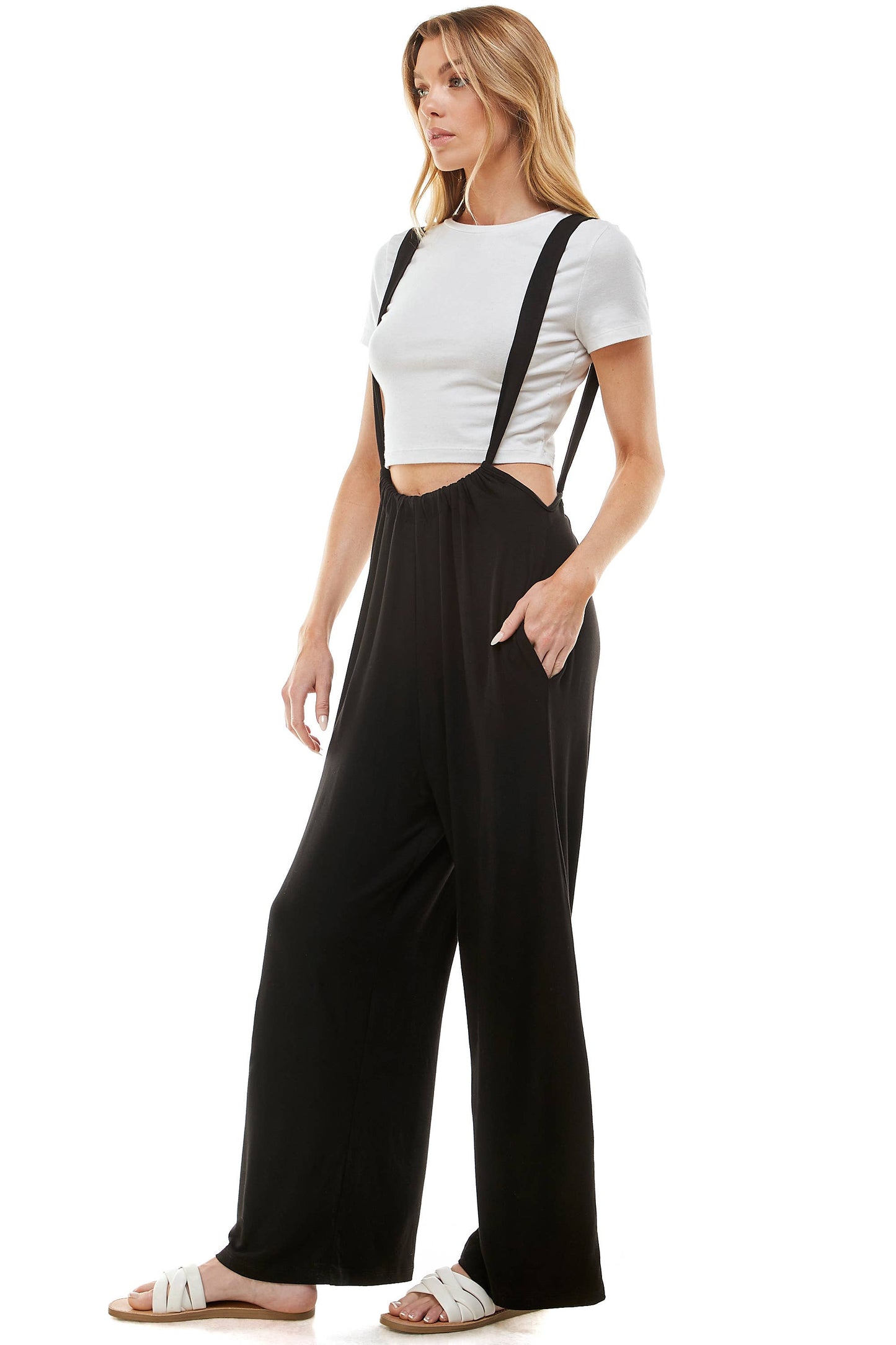 Loving People Suspender Pants