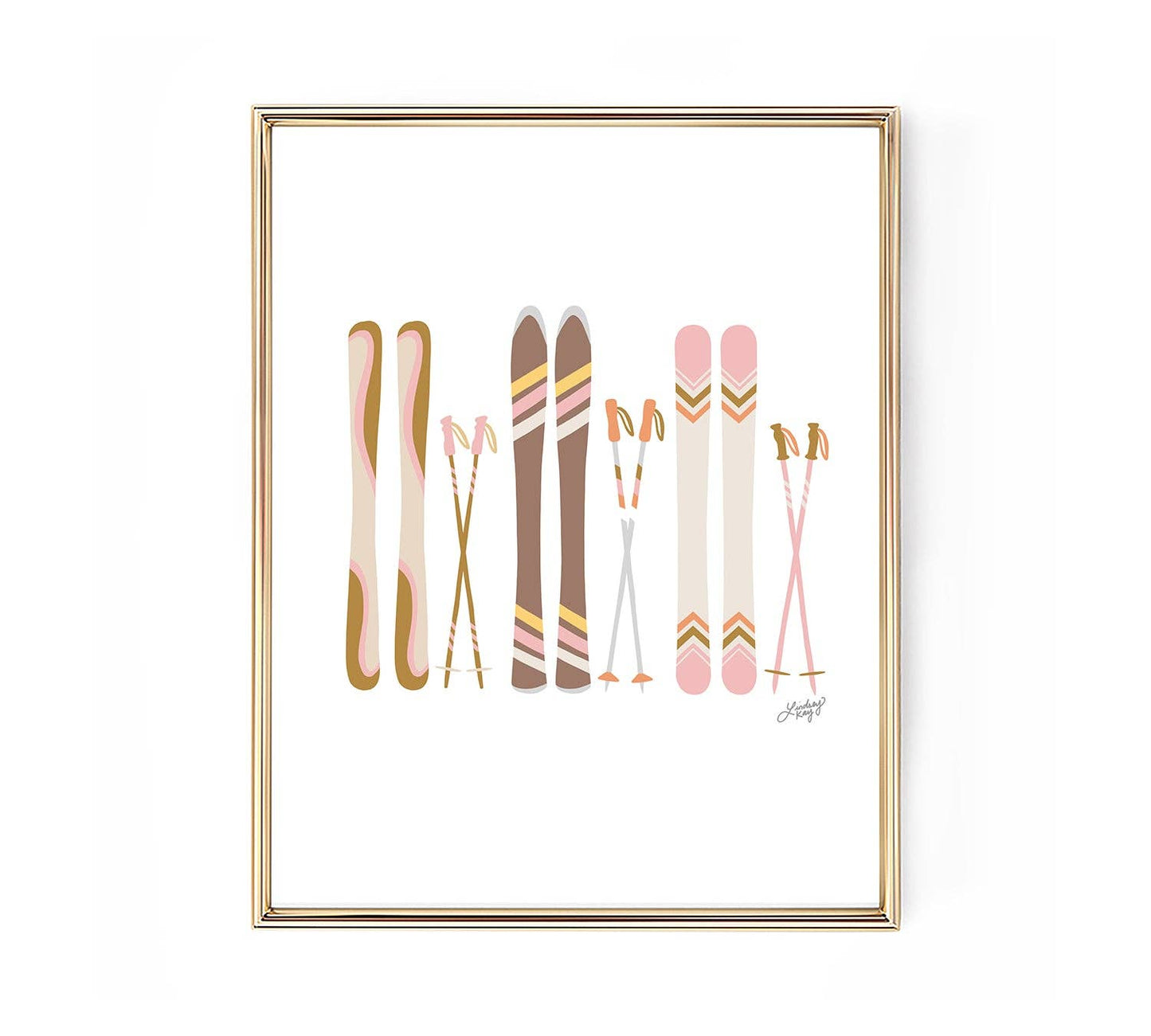 Ski's Illustration (Neutral Palette) - Art Print