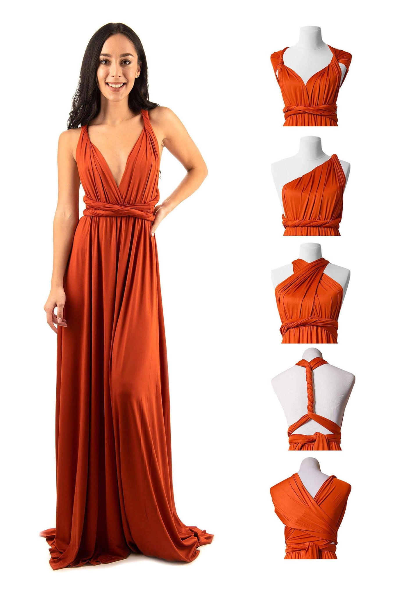 INFINITY DRESS RUST