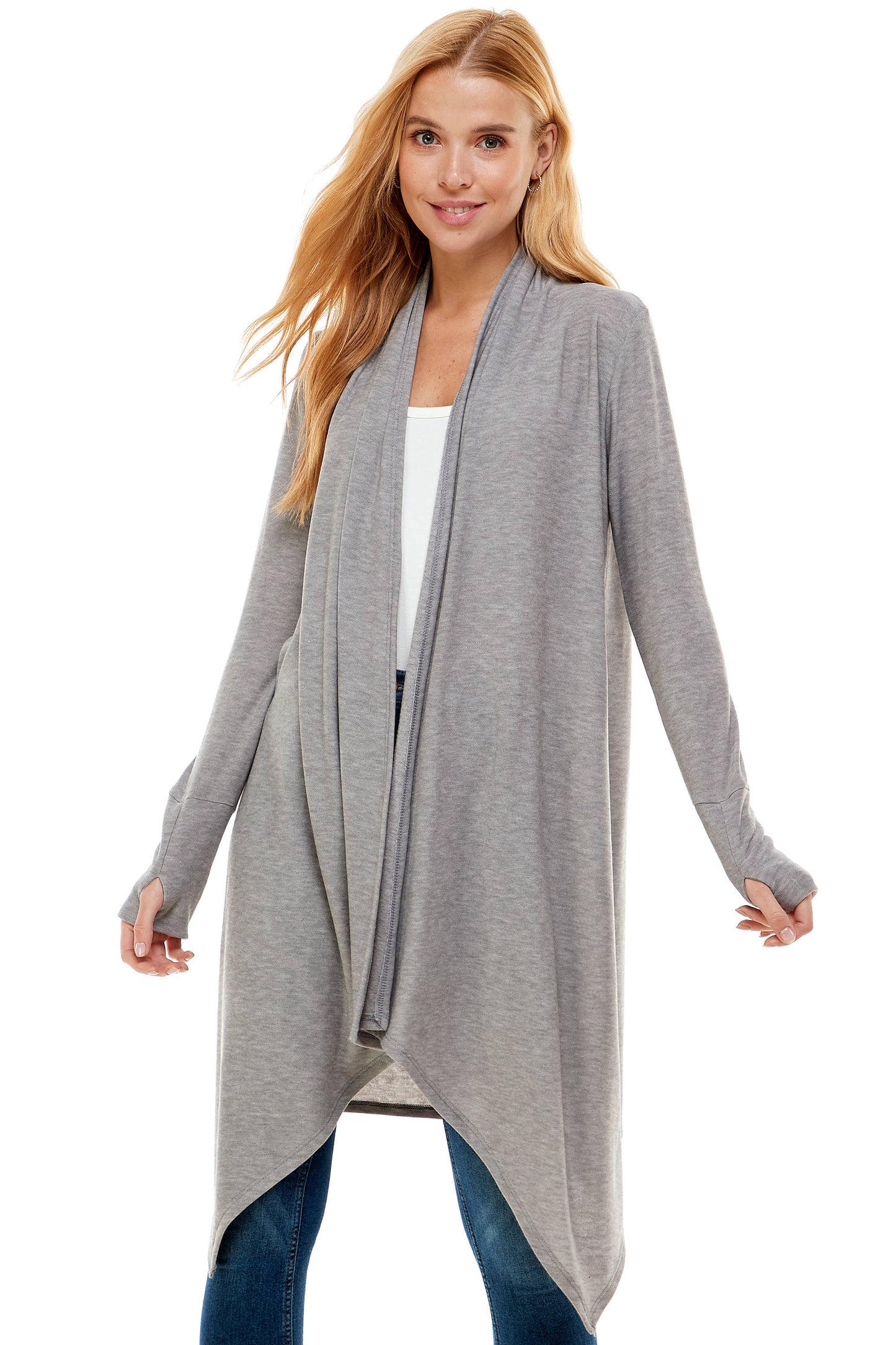 Loving People Hacci Long Draped Cardigan