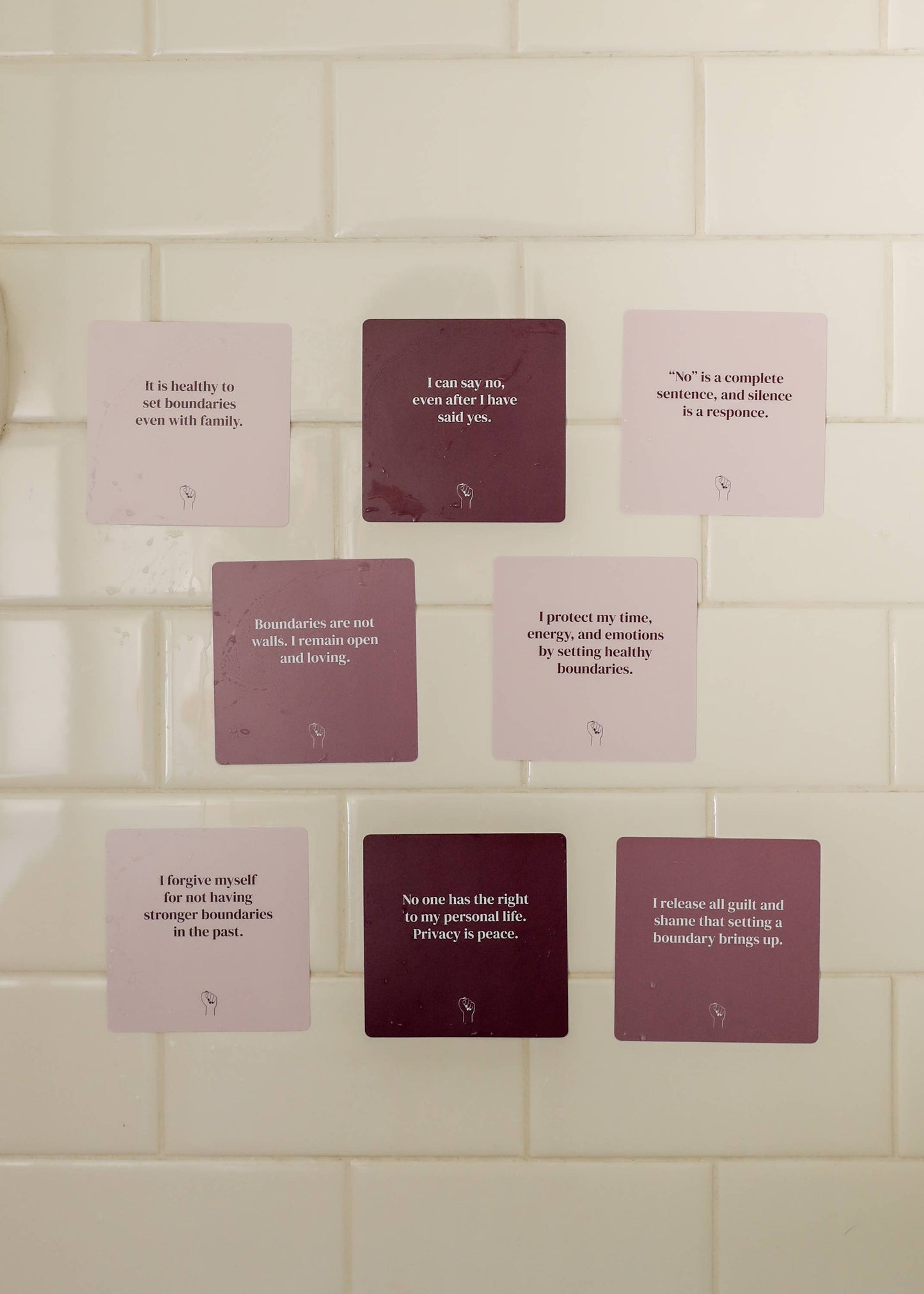 Shower Affirmation™ Cards - Boundaries