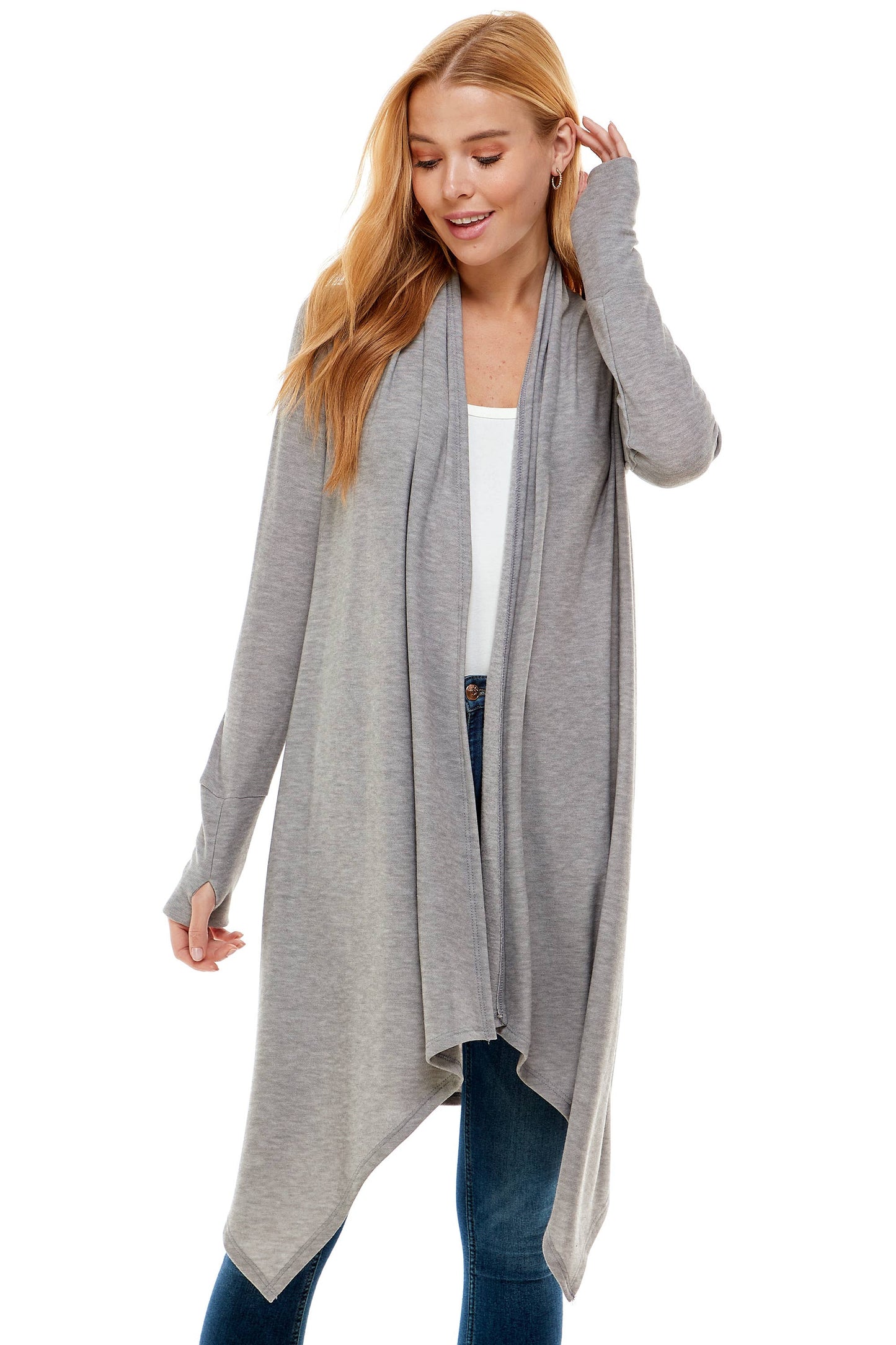 Loving People Hacci Long Draped Cardigan