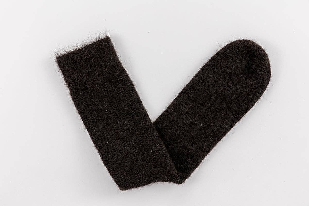 Alpaca Socks: black