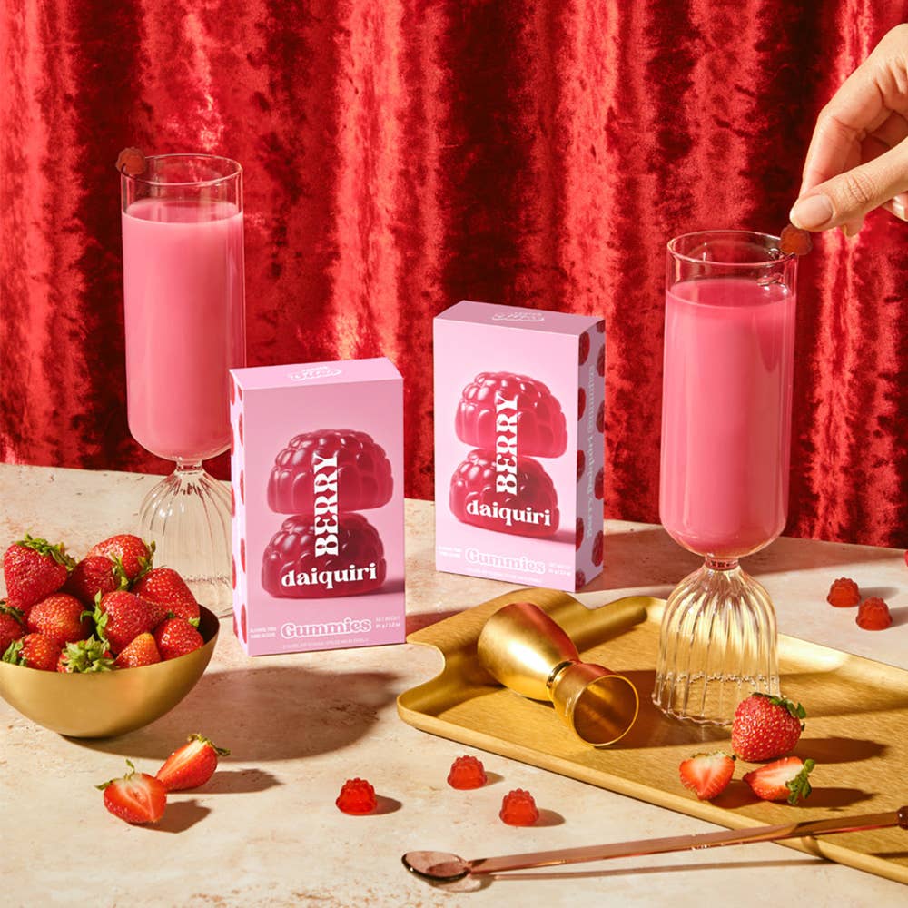 Vesper Berry Daiquiri Gummies, Chewy Candies, All natural
