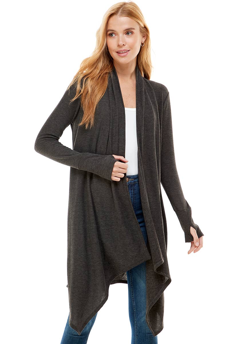 Loving People Hacci Long Draped Cardigan