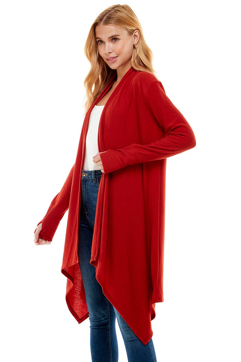 Loving People Hacci Long Draped Cardigan