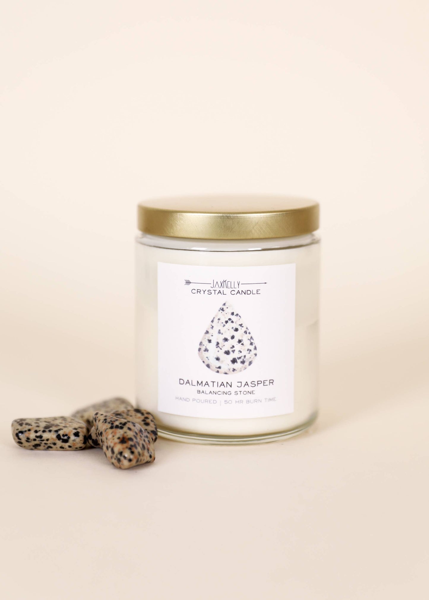 Jax Crystal Candles - Dalmatian Jasper