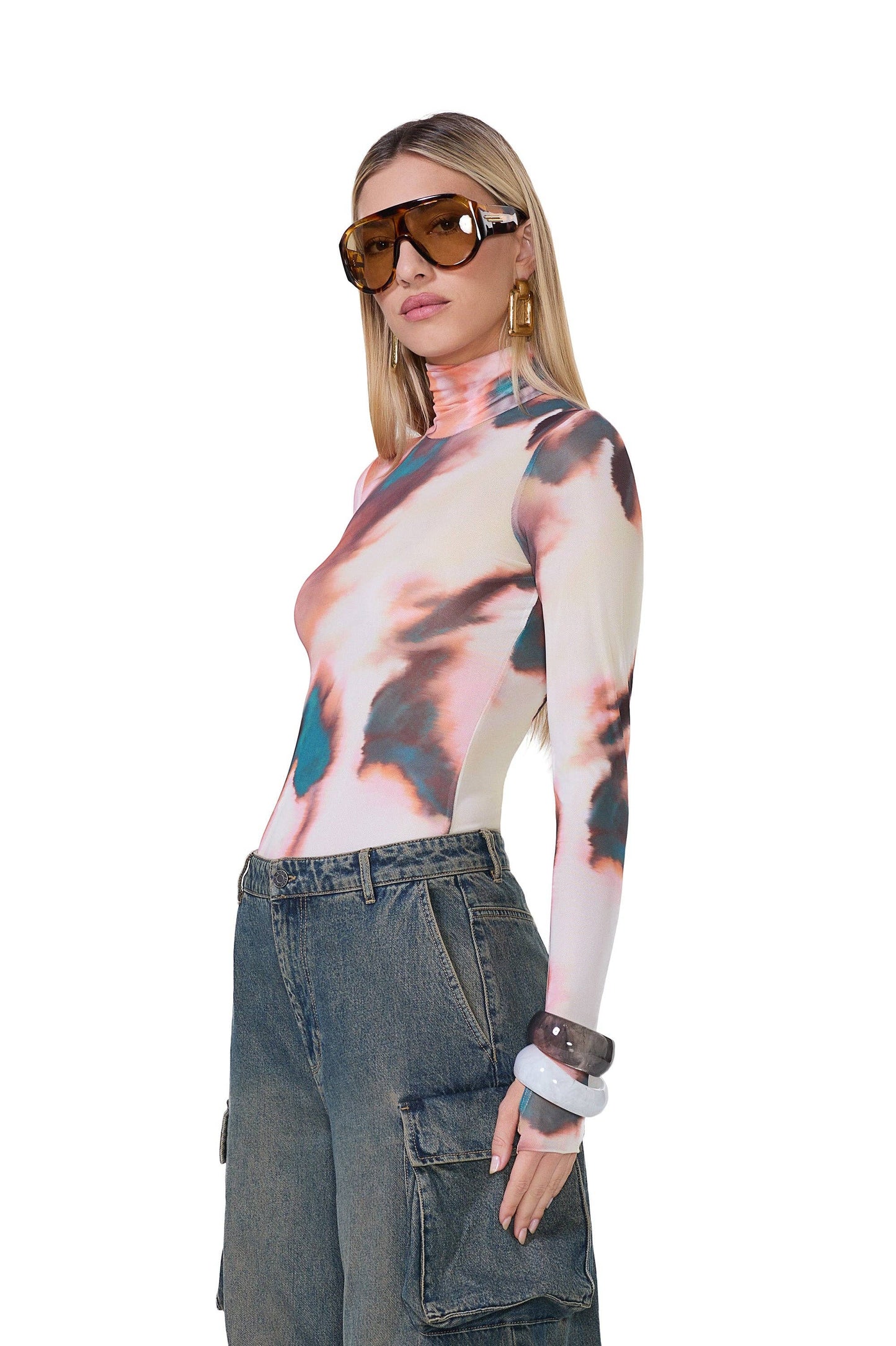 AFRM Zadie Top - Spice Watercolor