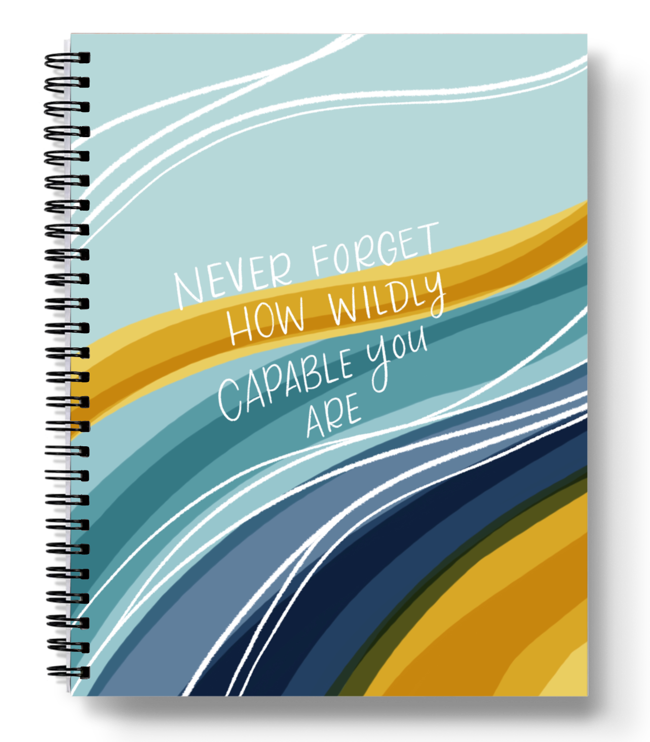 Wildly Capable Spiral Lined Notebook 8.5x11in.