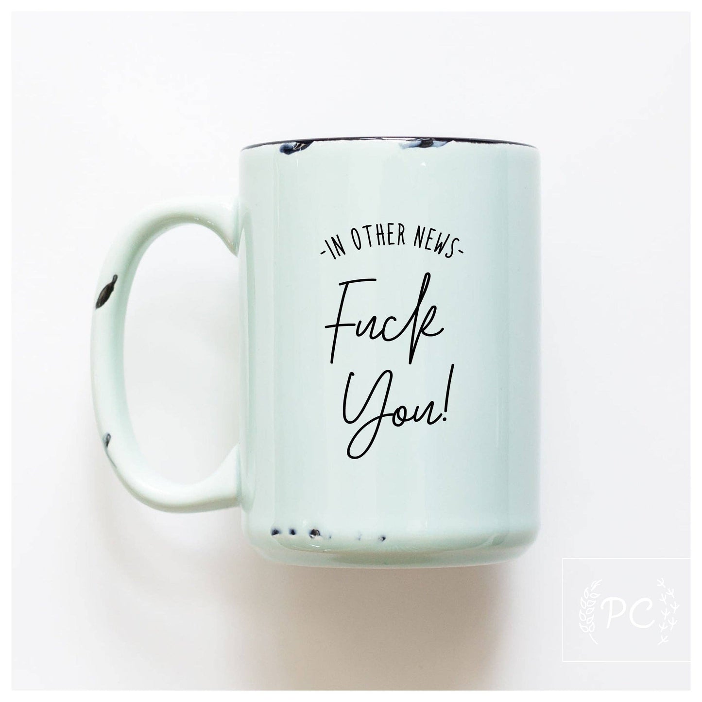 In other news fuck you | ceramic mug