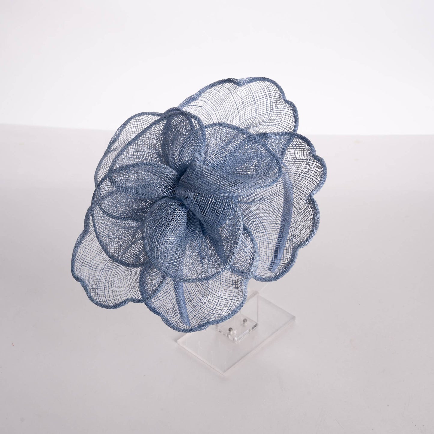 KaKyCo Sinamay Peony Pedal Narrow Headband Fascinator