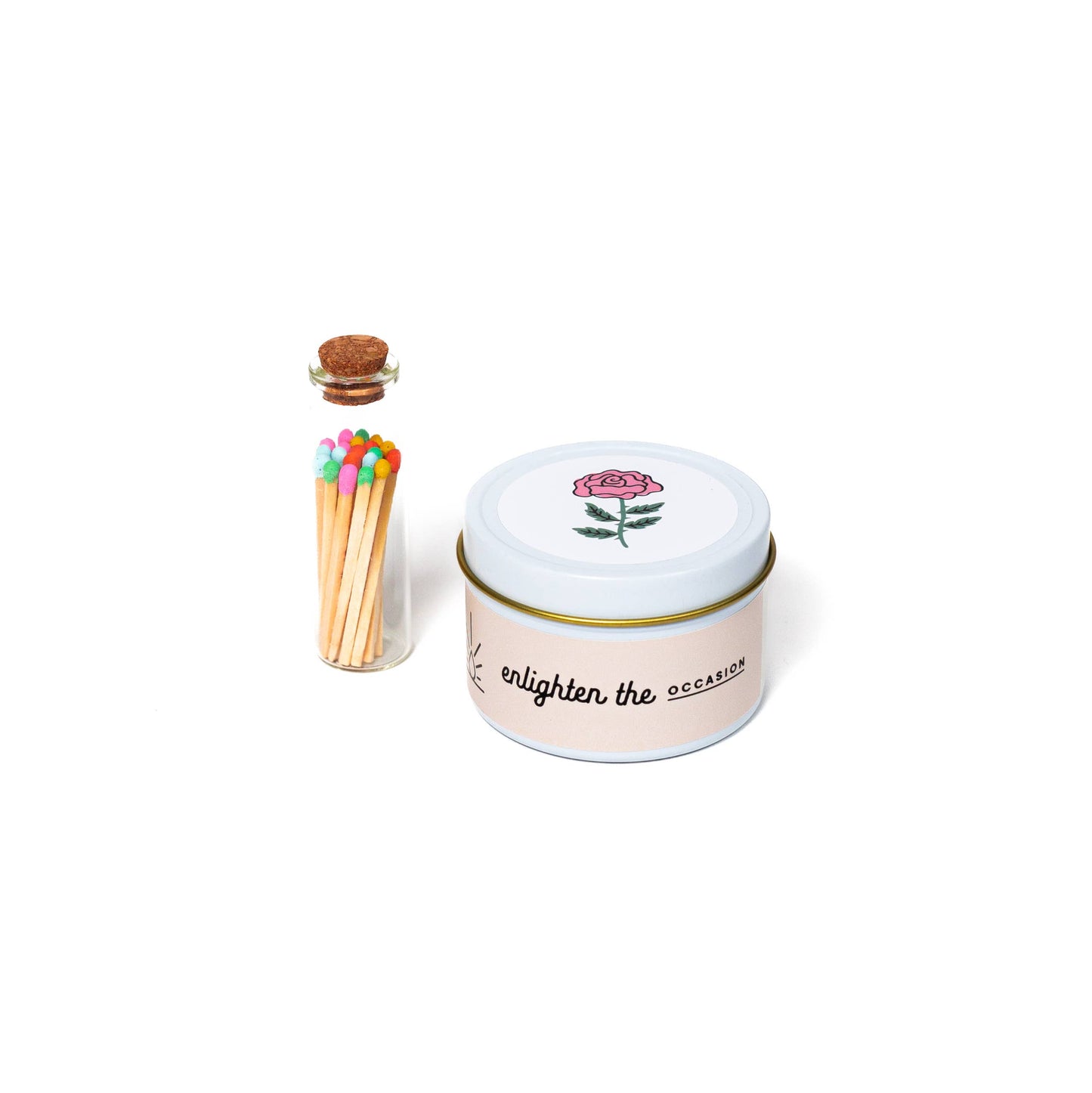 Enlighten Just For You Scented Candle and Matches Set