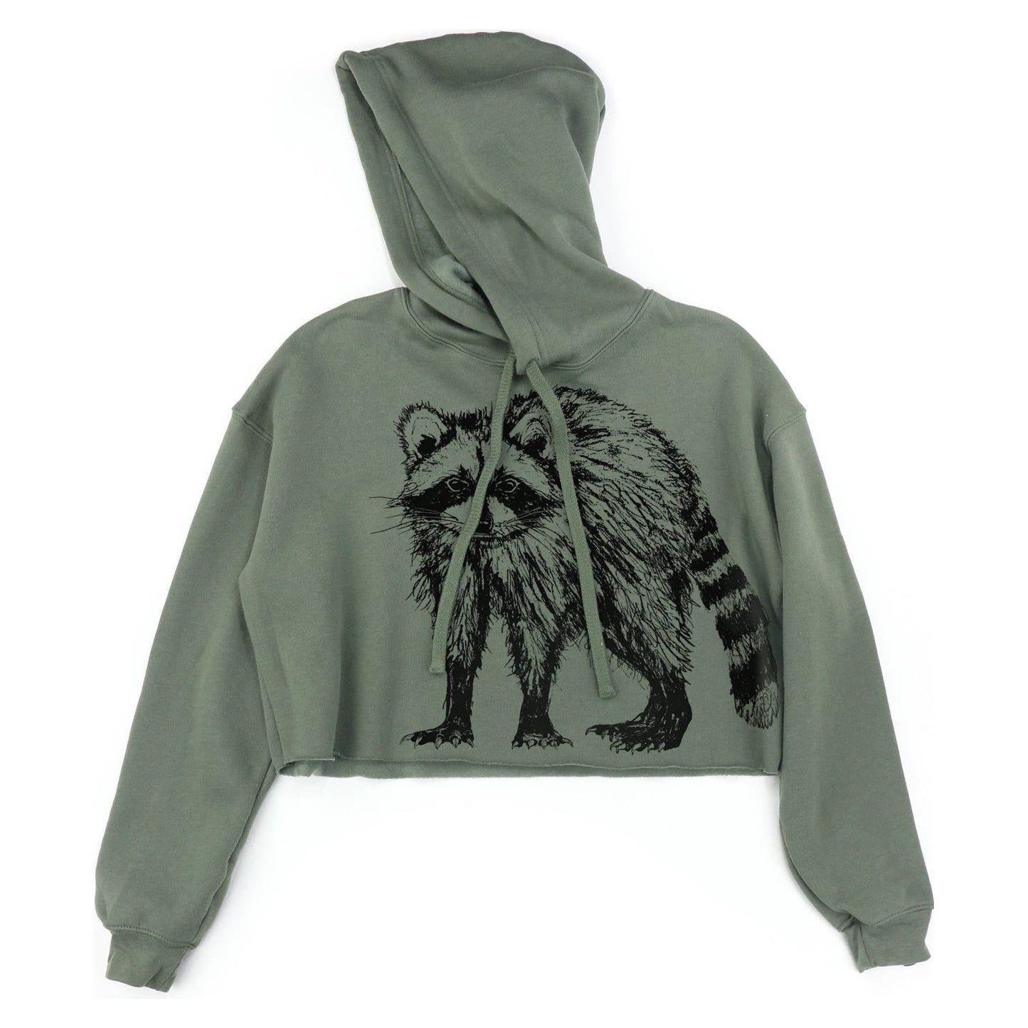 Supermaggie Raccoon Mandy Crop Hoodie