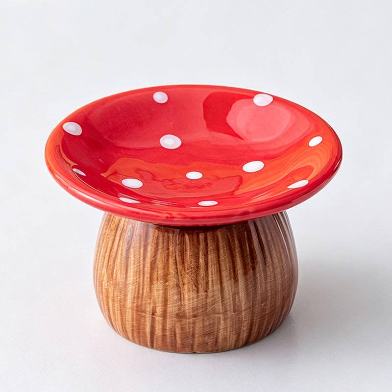 Mushroom Shape Ceramic Jewelry Tray